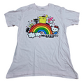 Sanrio Hello Kitty and Friends Rainbow Character Graphic Medium T-Shirt Pink