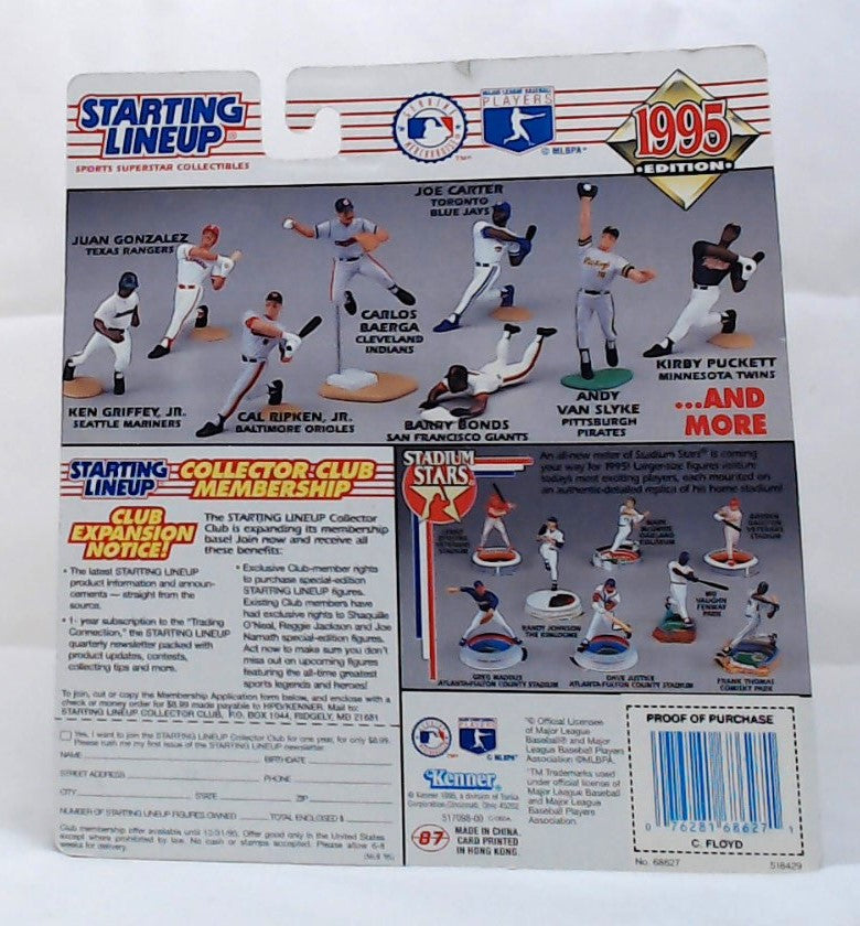 1995 Starting Lineup Cliff Floyd Montreal Expos Baseball Figure image 2