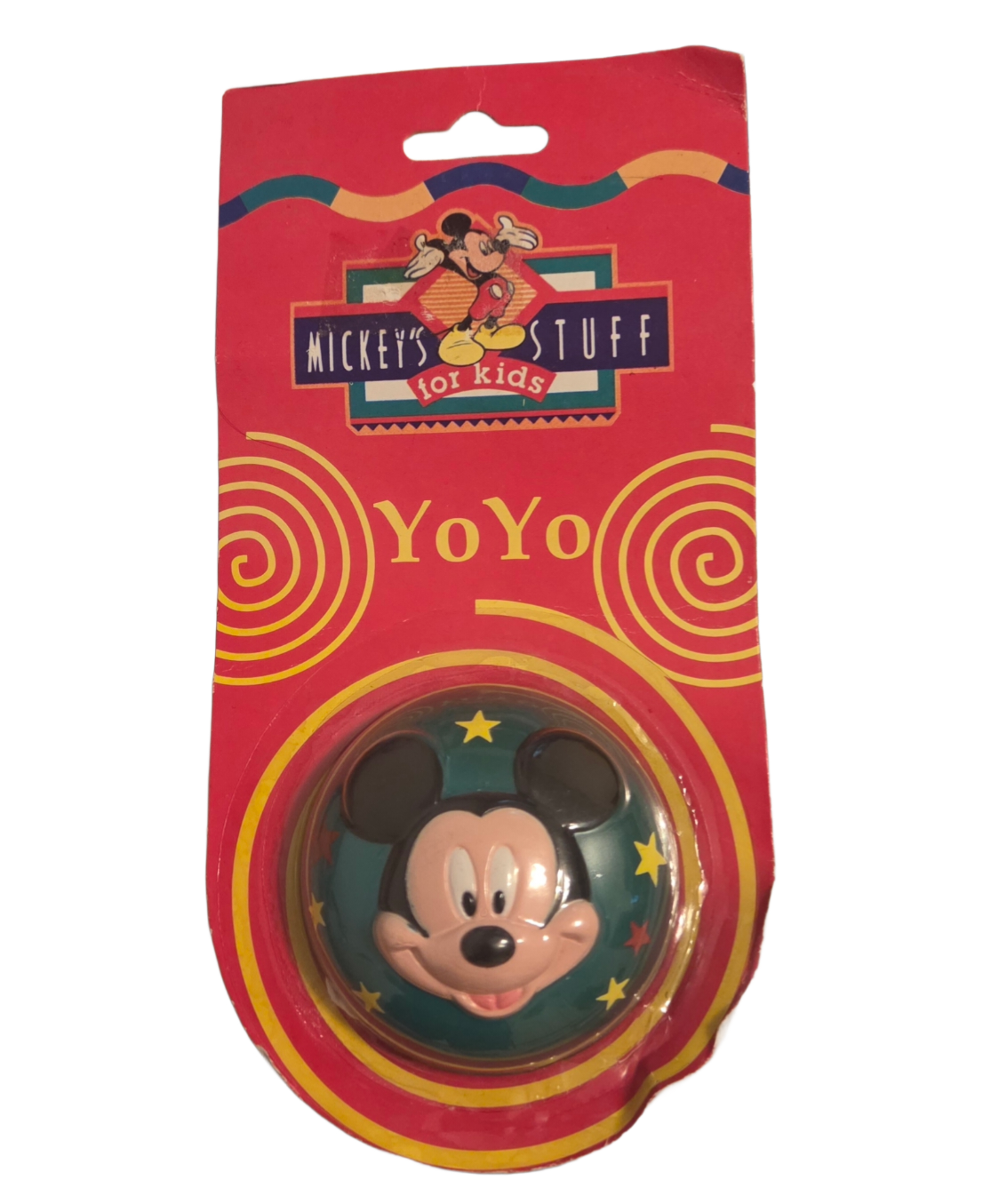 1990s Ja-Ru Disney Mickey Mouse Green Stuff For Kids Yo-Yo YoYo #690