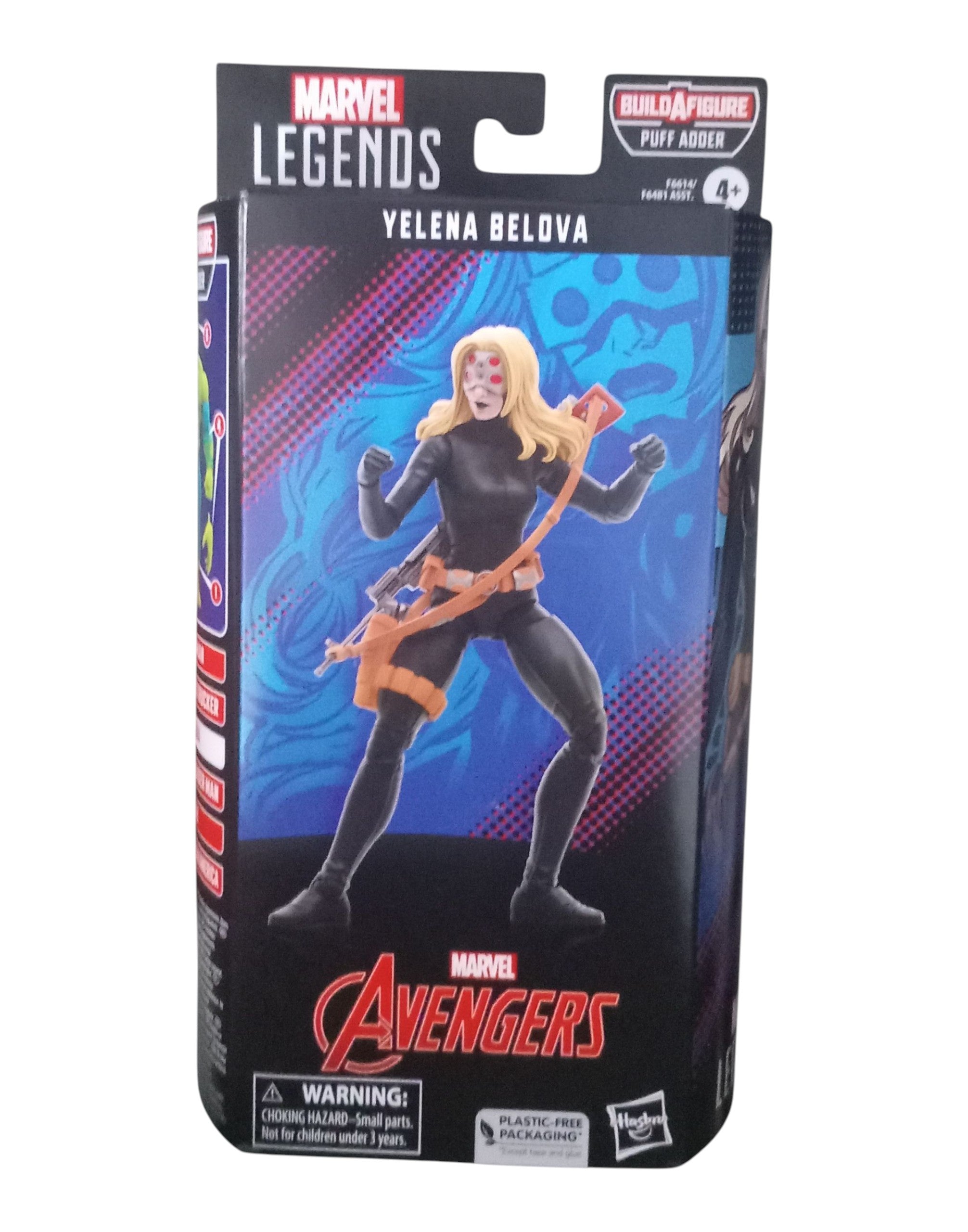 Marvel Legends Series Avengers Yelena Belova Figure Puff Adder BAF