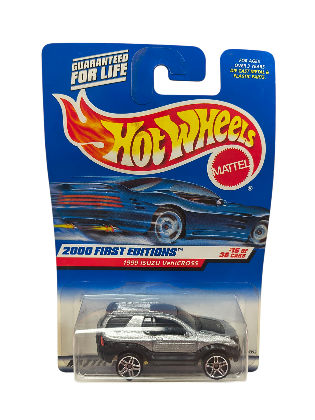 Hot Wheels 2000 First Editions 1999 Isuzu VehiCROSS #16/36 P5 Silver