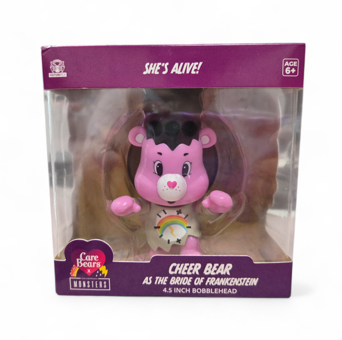 2025 Care Bears x Universal Monsters Cheer Bear As Bride Of Frankenstein Figure