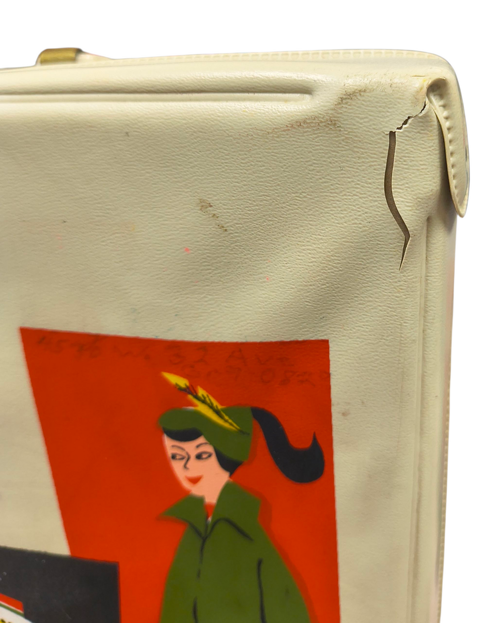 1961 Mattel Ponytail Barbie Doll Case White w/ Handle And Drawer image 7