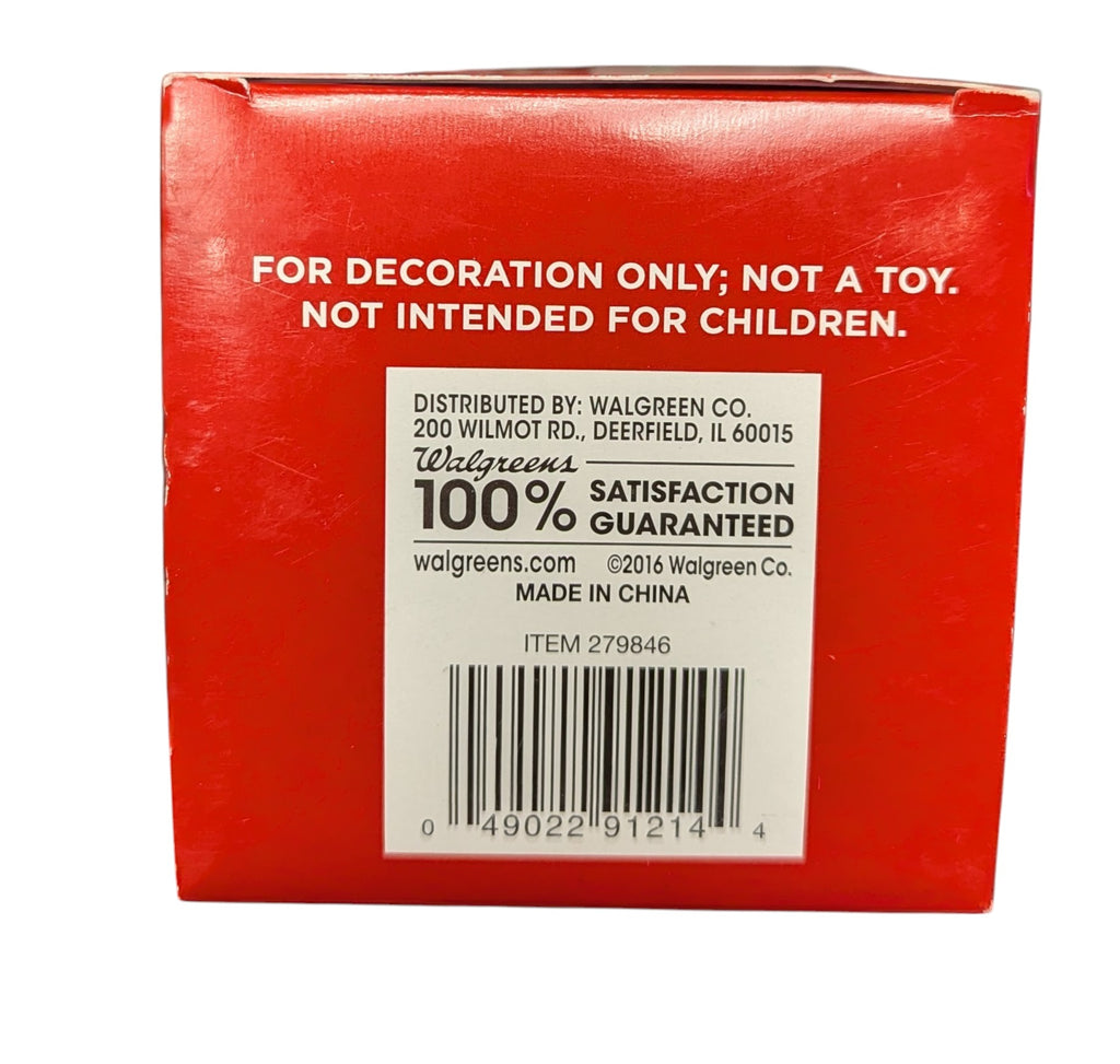 2016 Walgreen Deck The Halls Orange Foam Frosting w/ Sprinkles Cupcake Ornament image 3