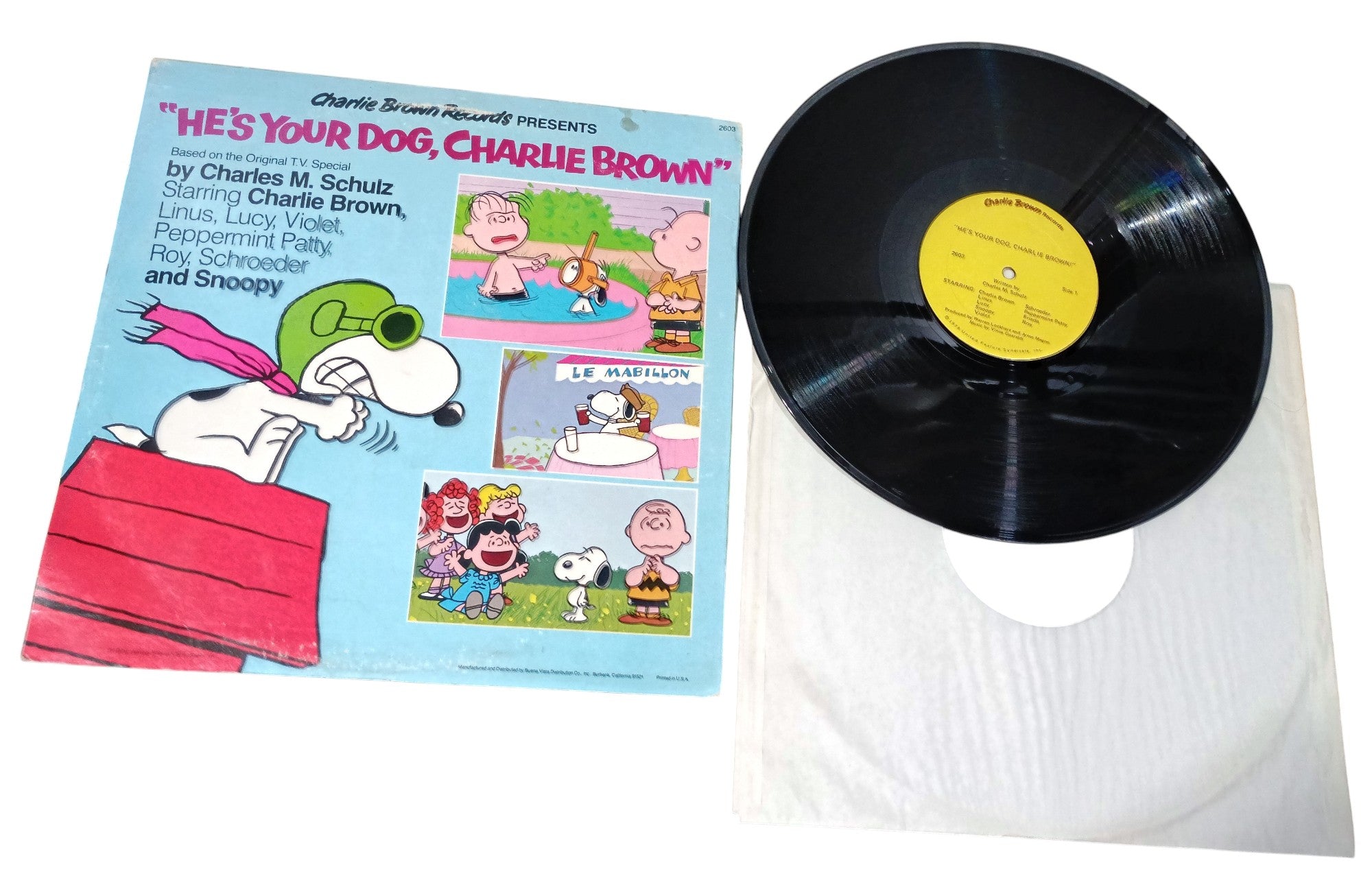 1978 Charlie Brown Records He's Your Dog, Charlie Brown 2603 Vinyl LP image 2