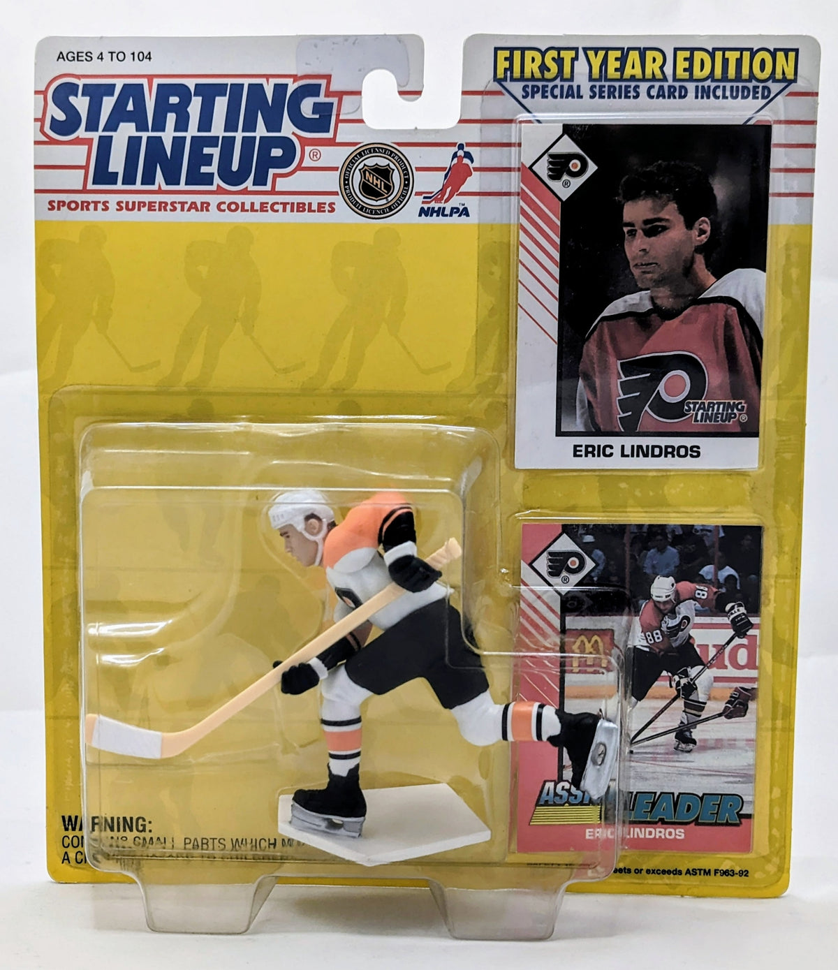 1993 Starting Lineup Eric Lindros Philadelphia Flyers Hockey Figure