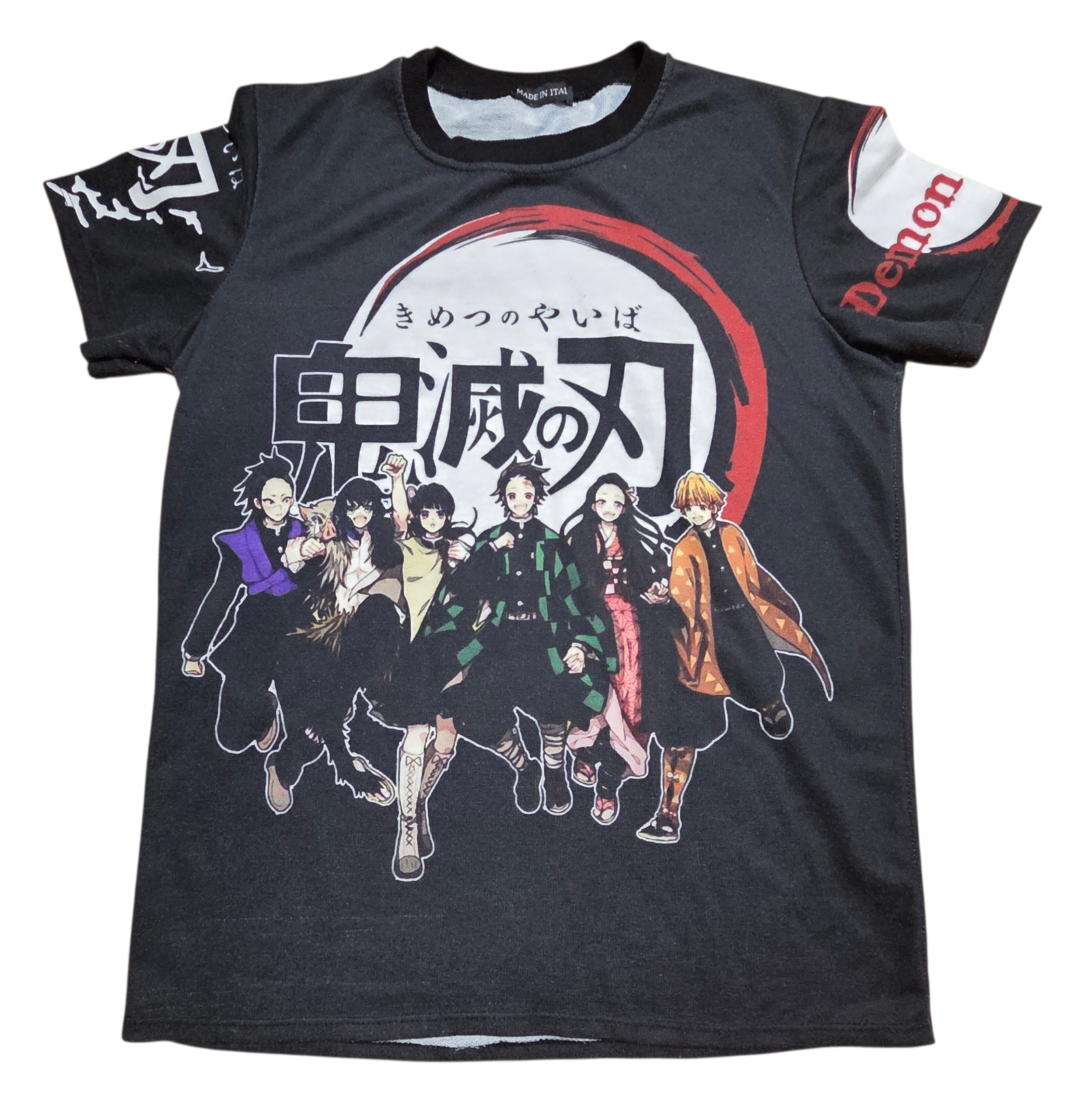 Demon Slayer Tanjiro And Nezuko Kimetsu no Yaiba Double Sided Medium T-shirt