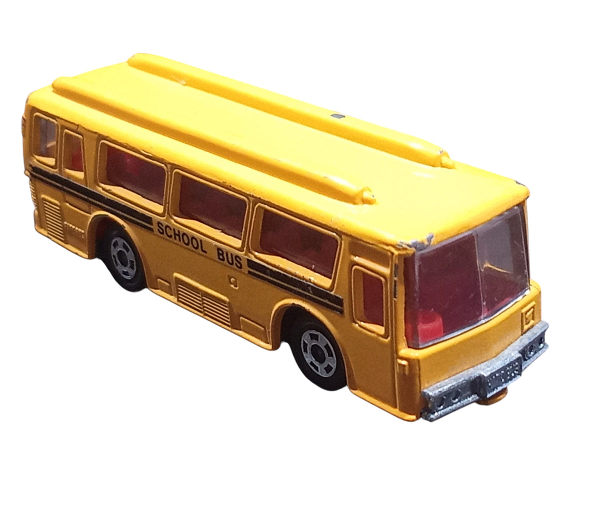 Tomica Tomy No 1 Fuso Hato School Bus Red Windows Made in Japan S=1/147