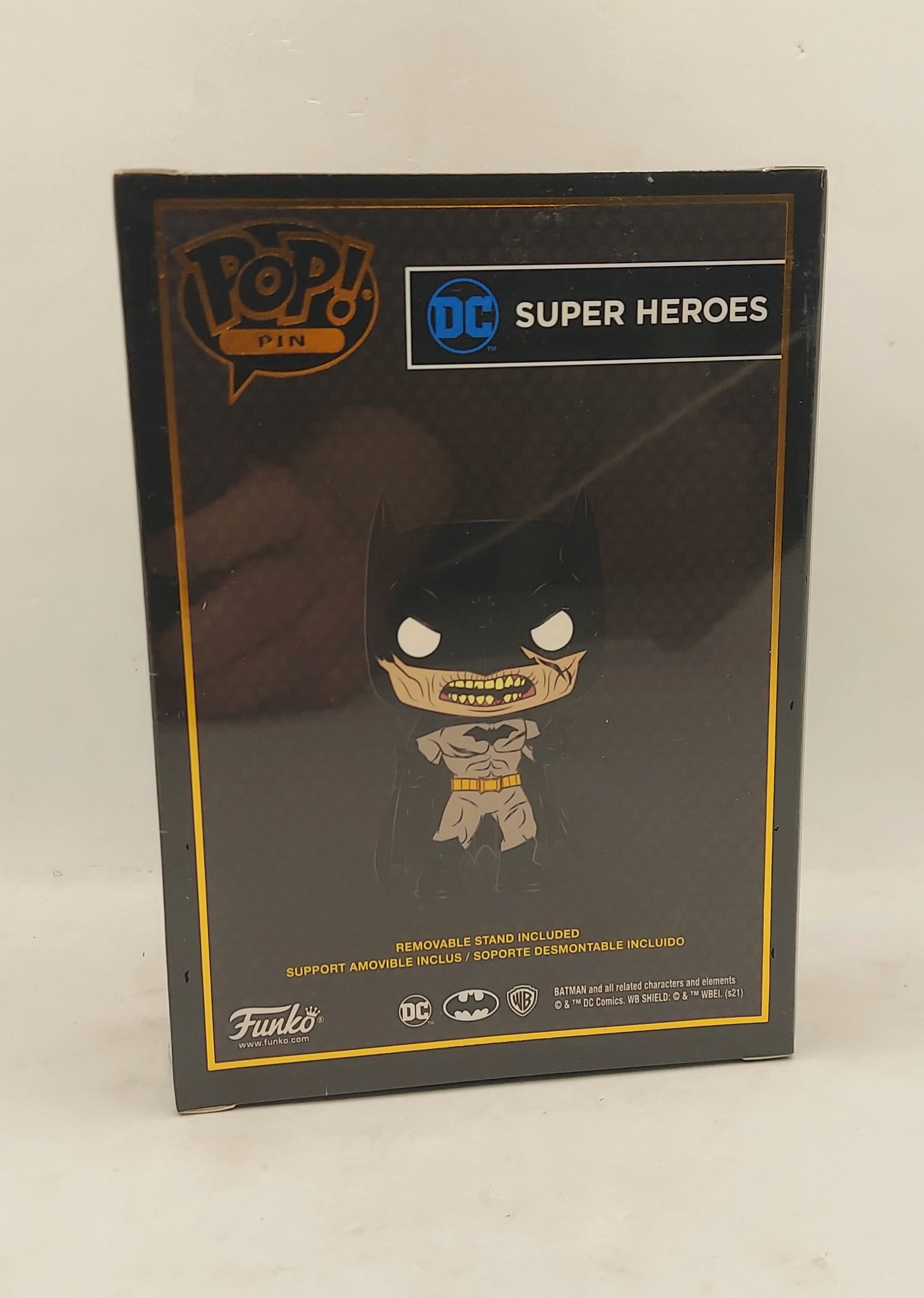 Gamestop Exclusive Pop! DCeased Zombie Batman Enamel Pin - Non Bloody image 2