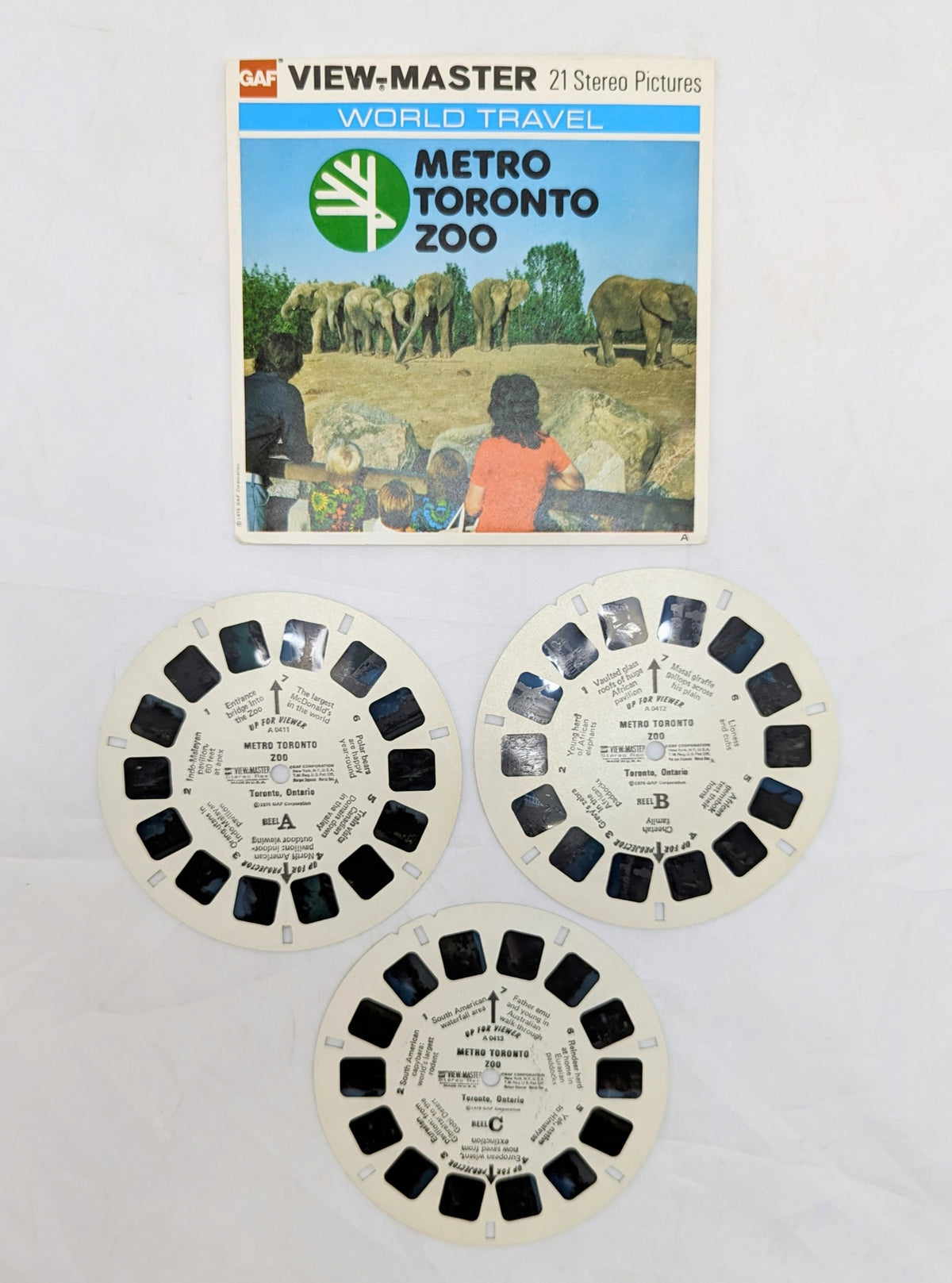 1976 View-Master Metro Toronto Zoo Canada 3 Reel Packet image 4