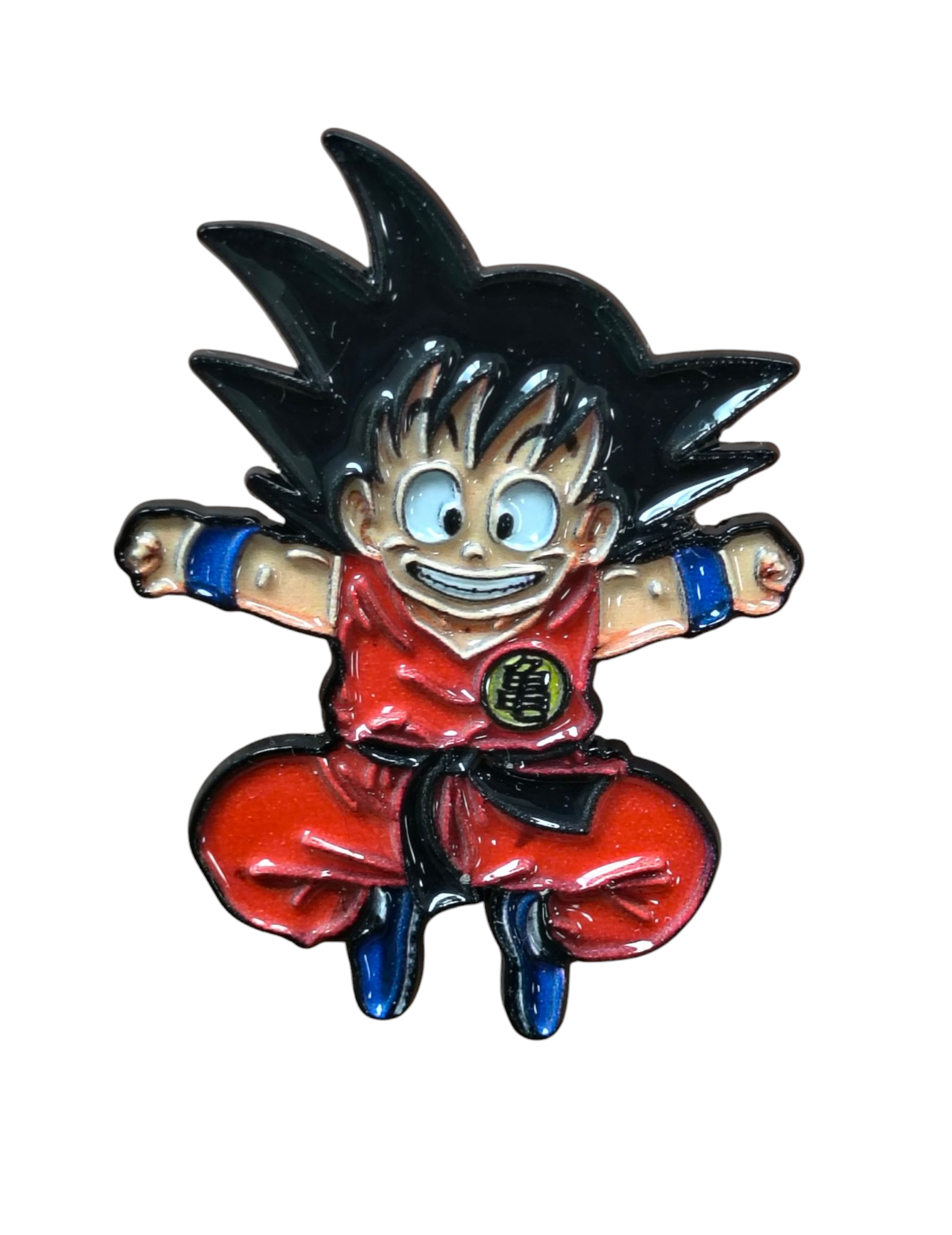 Dragon Ball Kid Goku Jumping Character Enamel Pin
