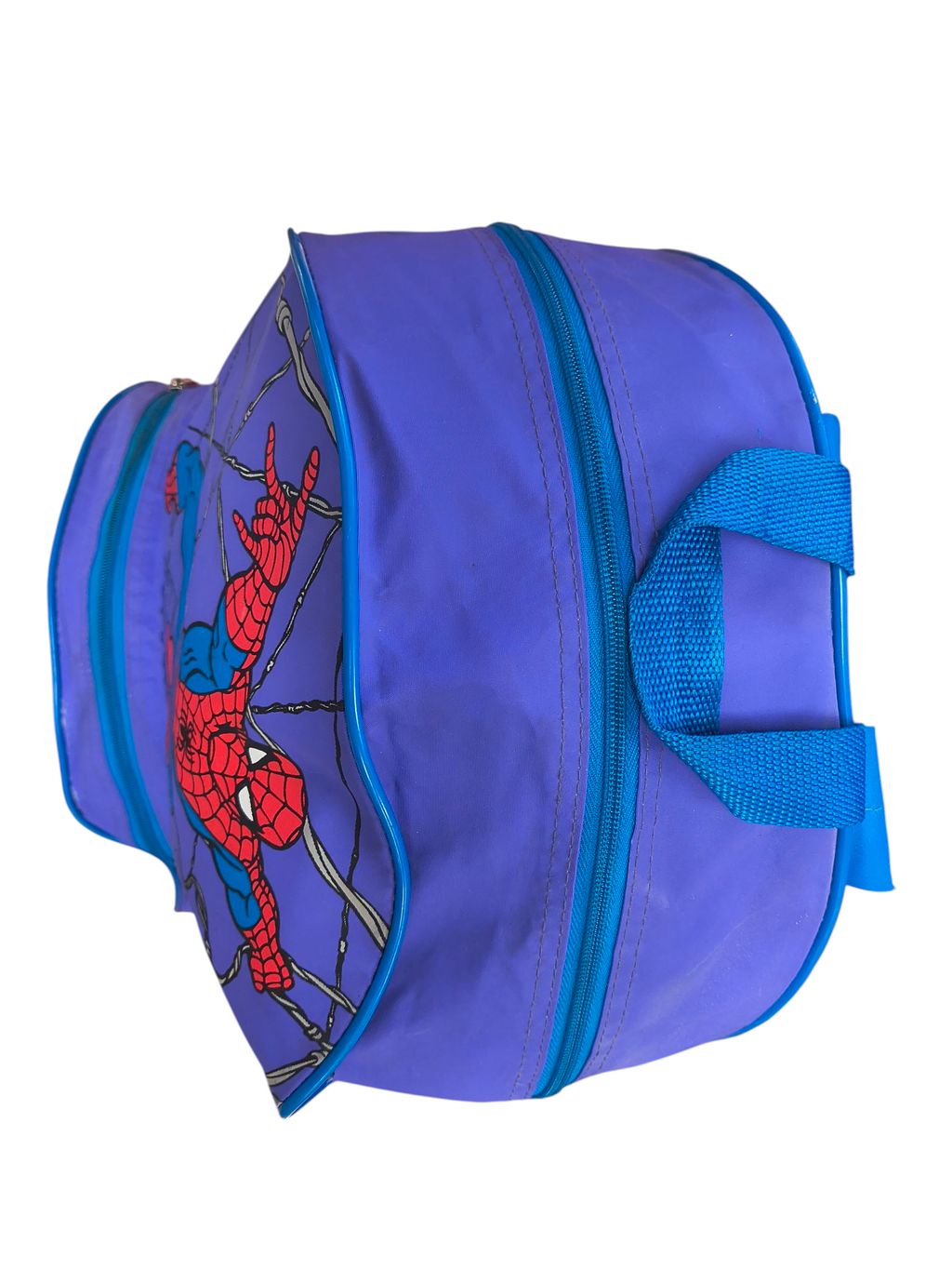 1996 Impact Marvel Comics Spider-Man Animated Series Blue/Purple Kids Backpack image 9