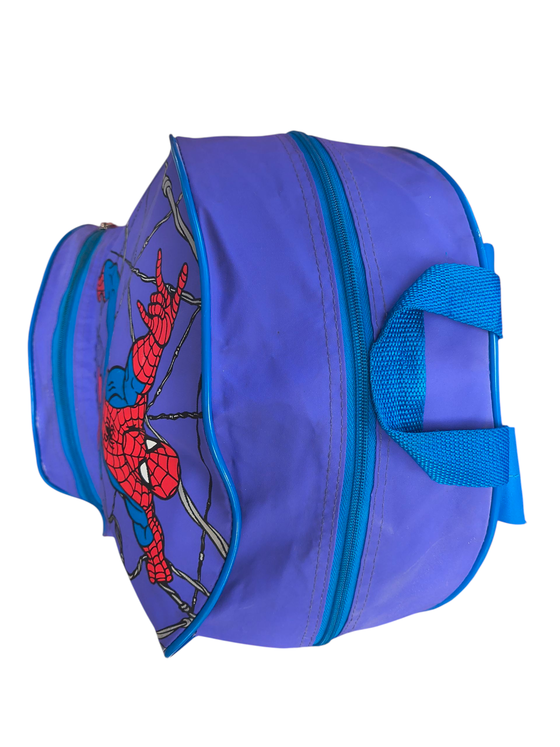 1996 Impact Marvel Comics Spider-Man Animated Series Blue/Purple Kids Backpack image 9