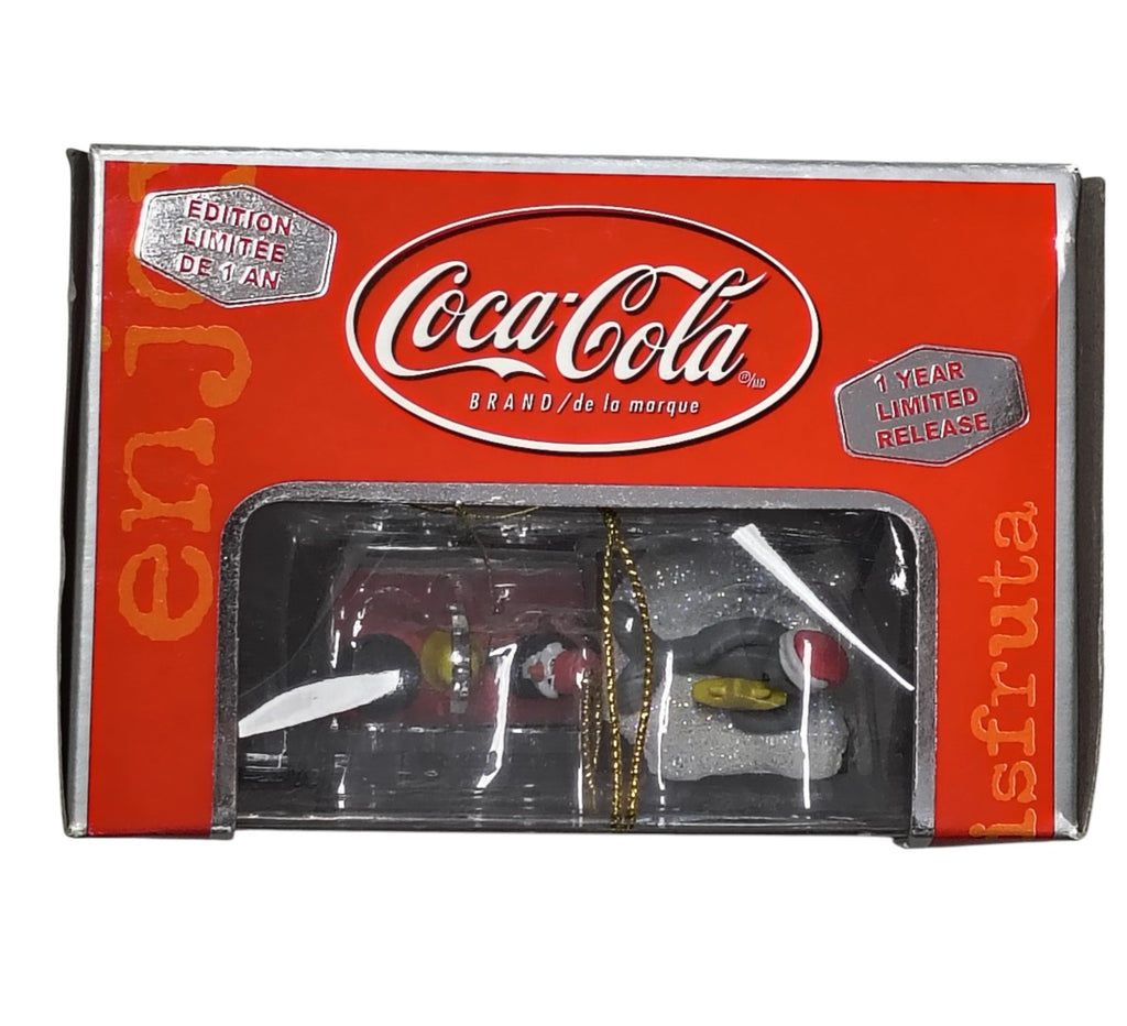 2001 Coca-Cola Bear On Train Trim a Tree Platinum Series Collection Ornament image 3