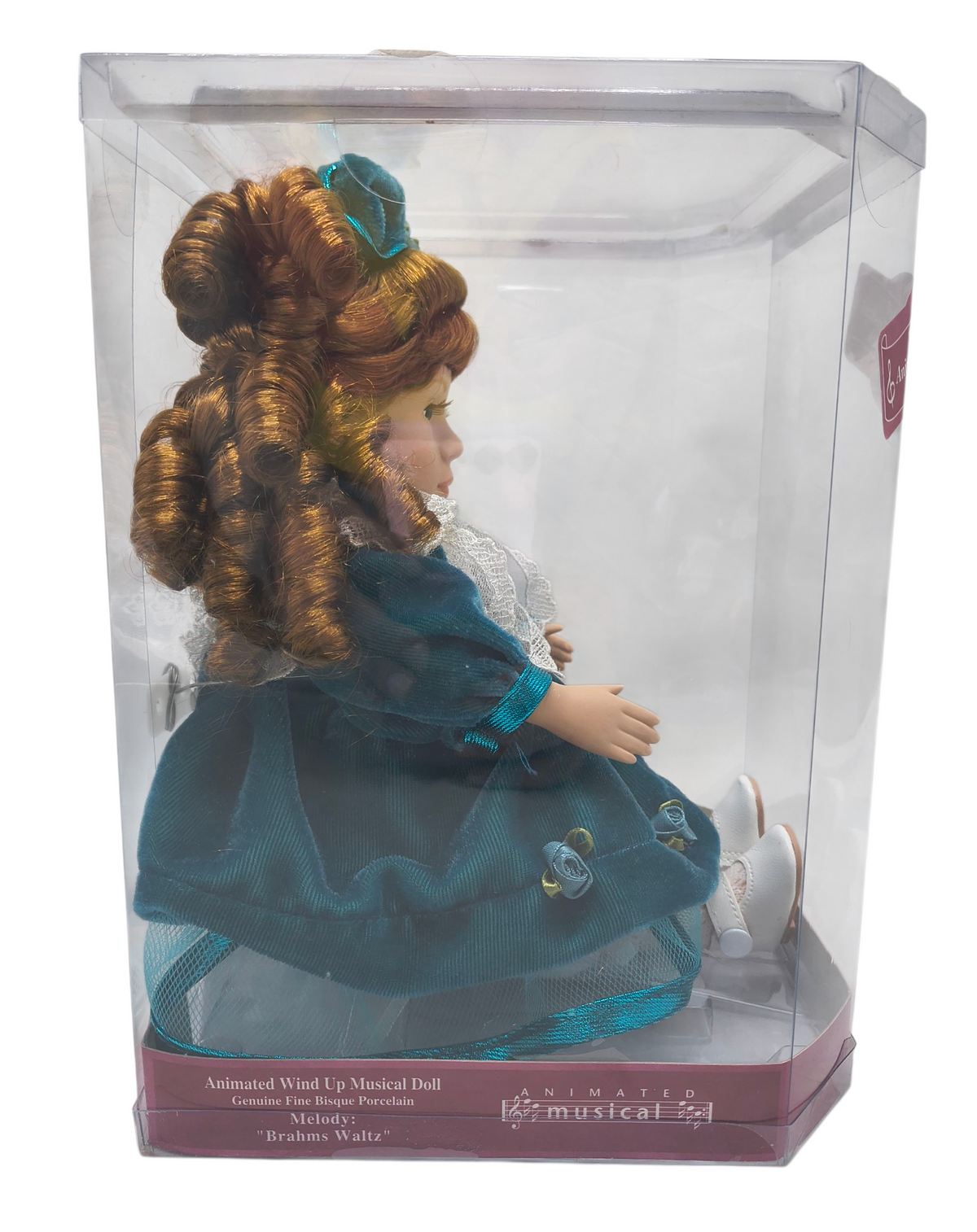 K-Mart Exclusive Gift Gallery Jewel Porcelain Wind Up Animated Musical Doll image 3
