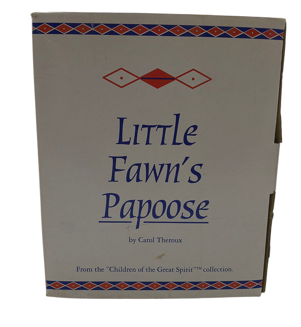 1994 Georgetown Collection Little Fawn's Papoose Native American Porcelain Doll image 3