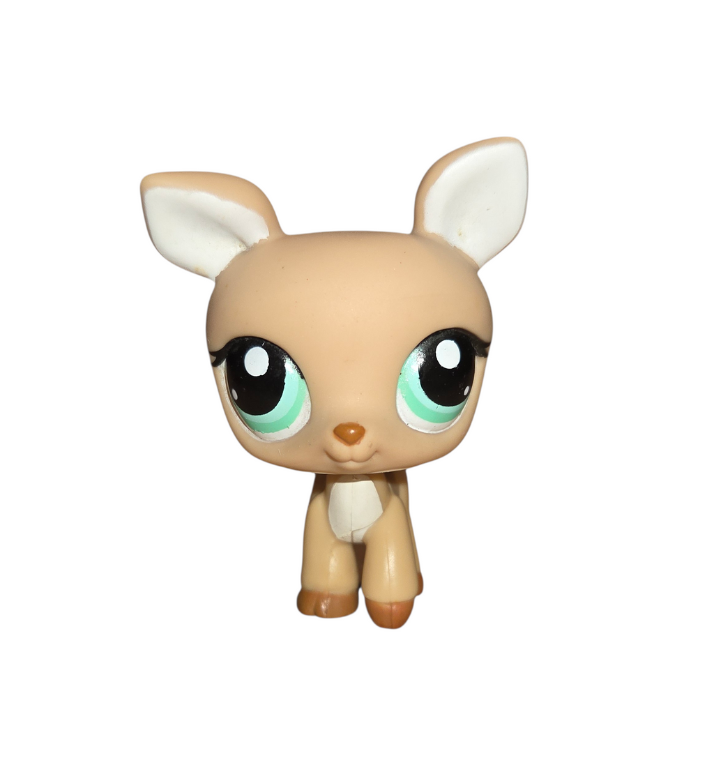 2008 Hasbro Littlest Pet Shop LPS #979 Campsite Tan Fawn Deer