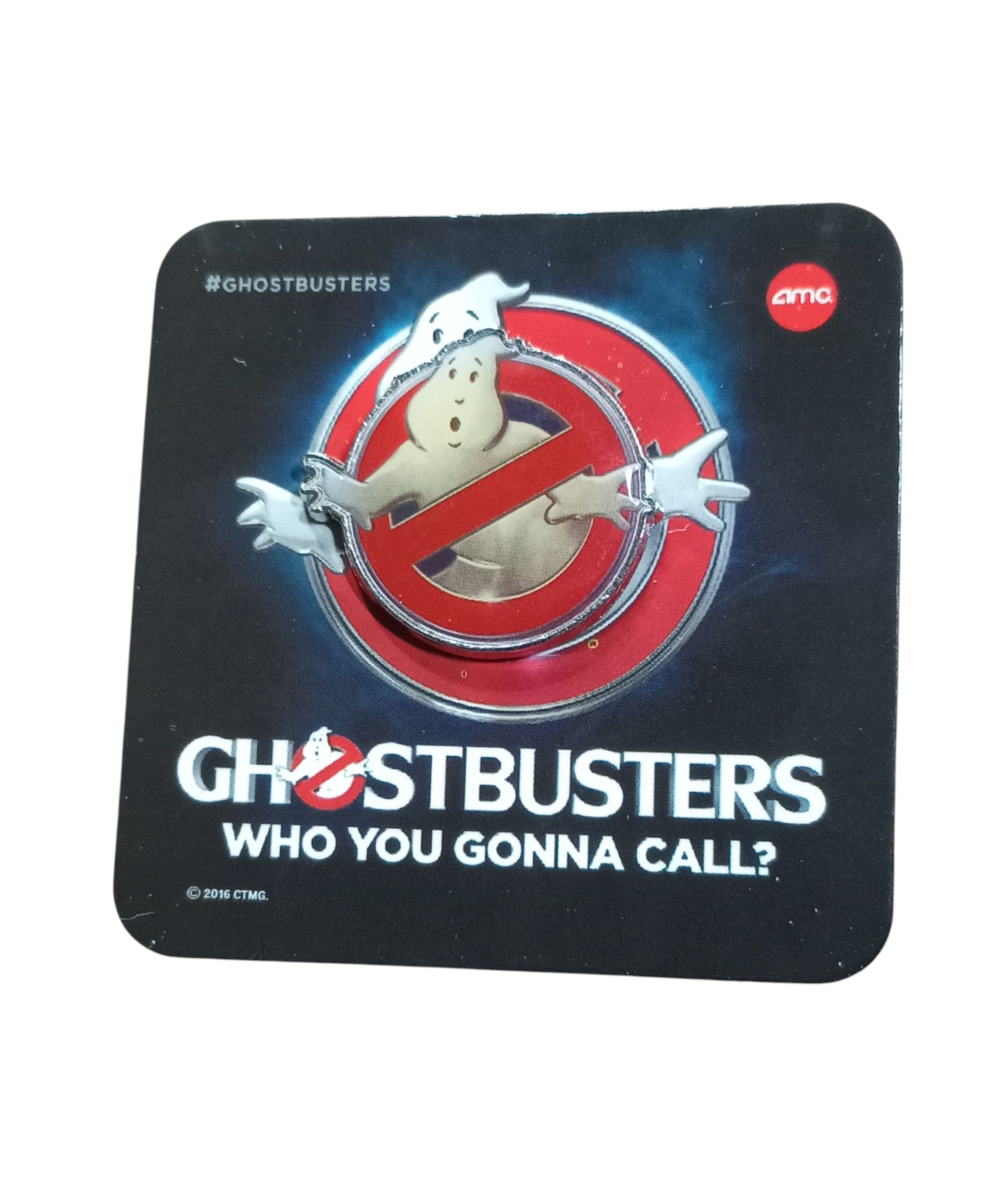 2016 AMC Theaters Ghostbusters Promotional Promo Movie Enamel Pin - DT