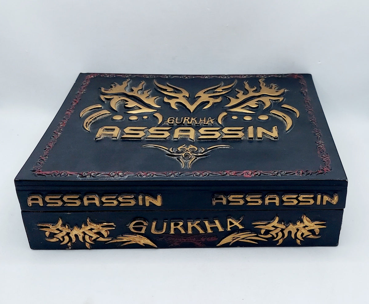 Gurkha Assassin Square Cigar Box 9" x 7"