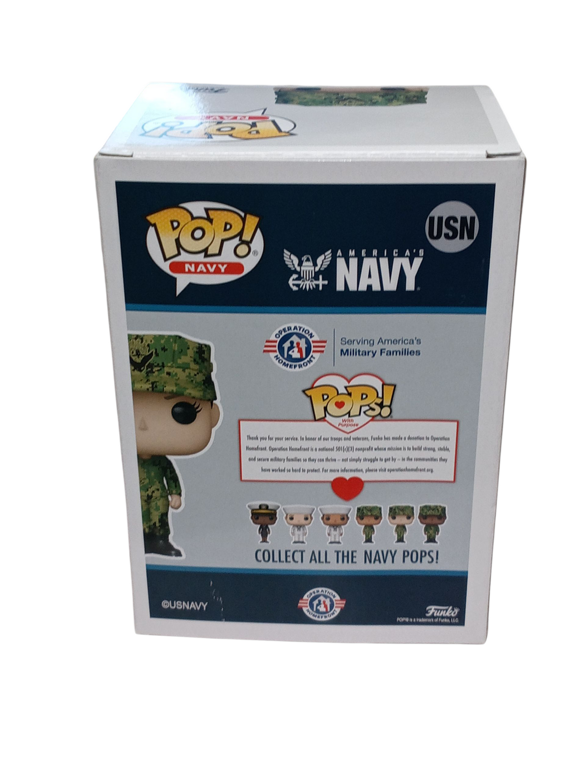 Funko Pop! U.S. Navy Female Sailor USN Pops With A Purpose Vinyl Figure image 2
