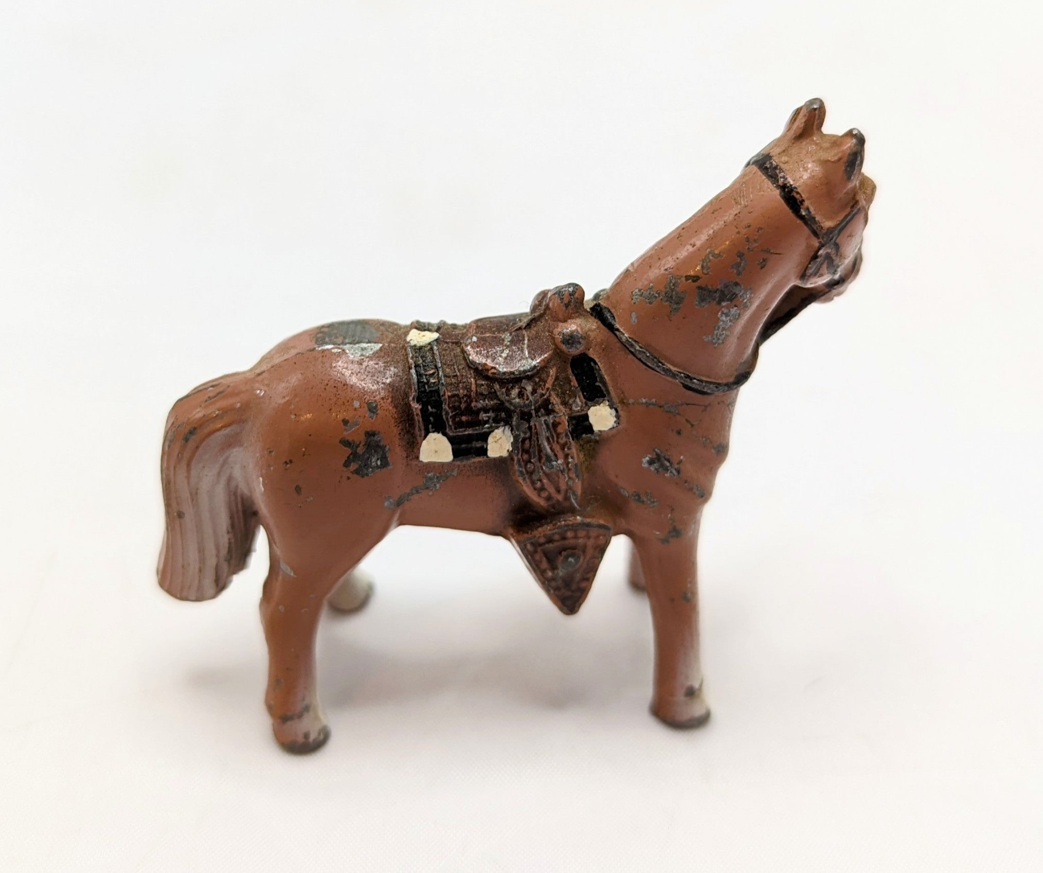 Vintage Palomino Metal Cast Iron Japan Miniature Horse Figure image 2