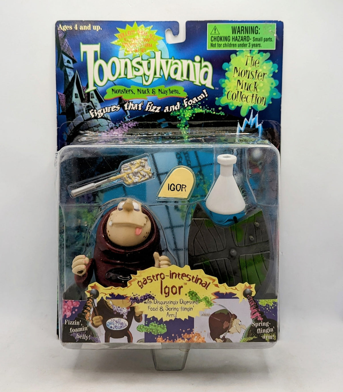 1998 Toonsylvania Monsters , Muck & Mayhem Gastro-Intestinal Igor Action Figure