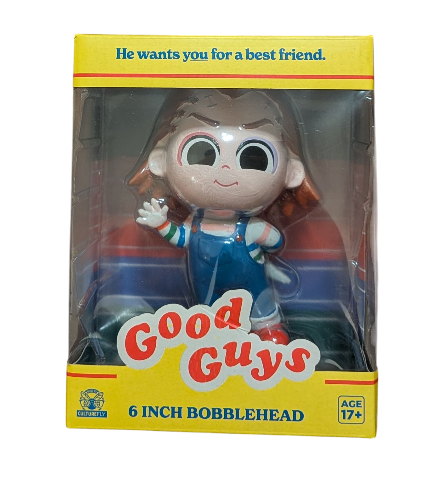 CultureFly Good Guys Child's Play Chucky 6 Inch Bobblehead