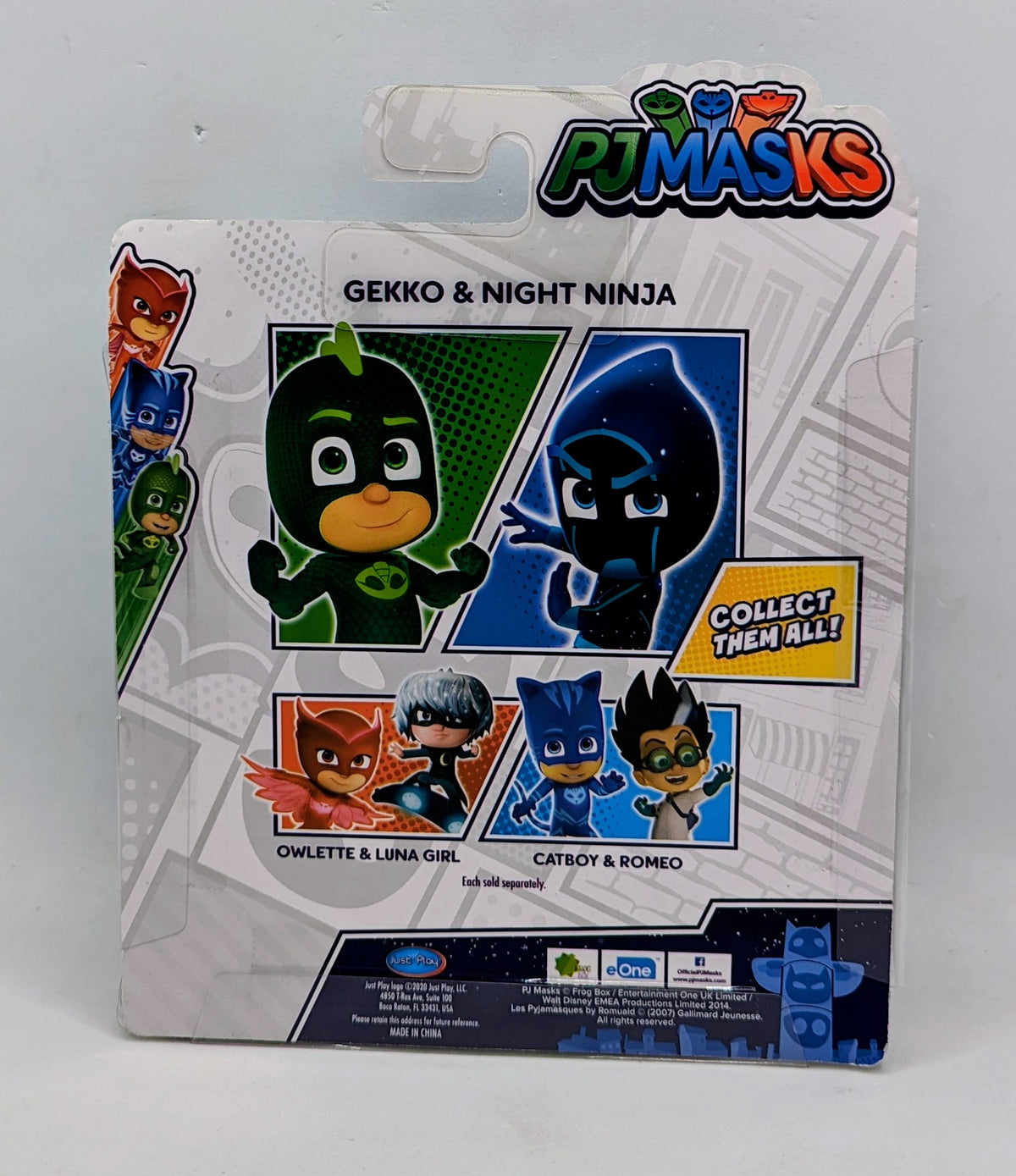 Just Play Gekko & Night Ninja Hero Villain PJ Masks Action Figures image 2