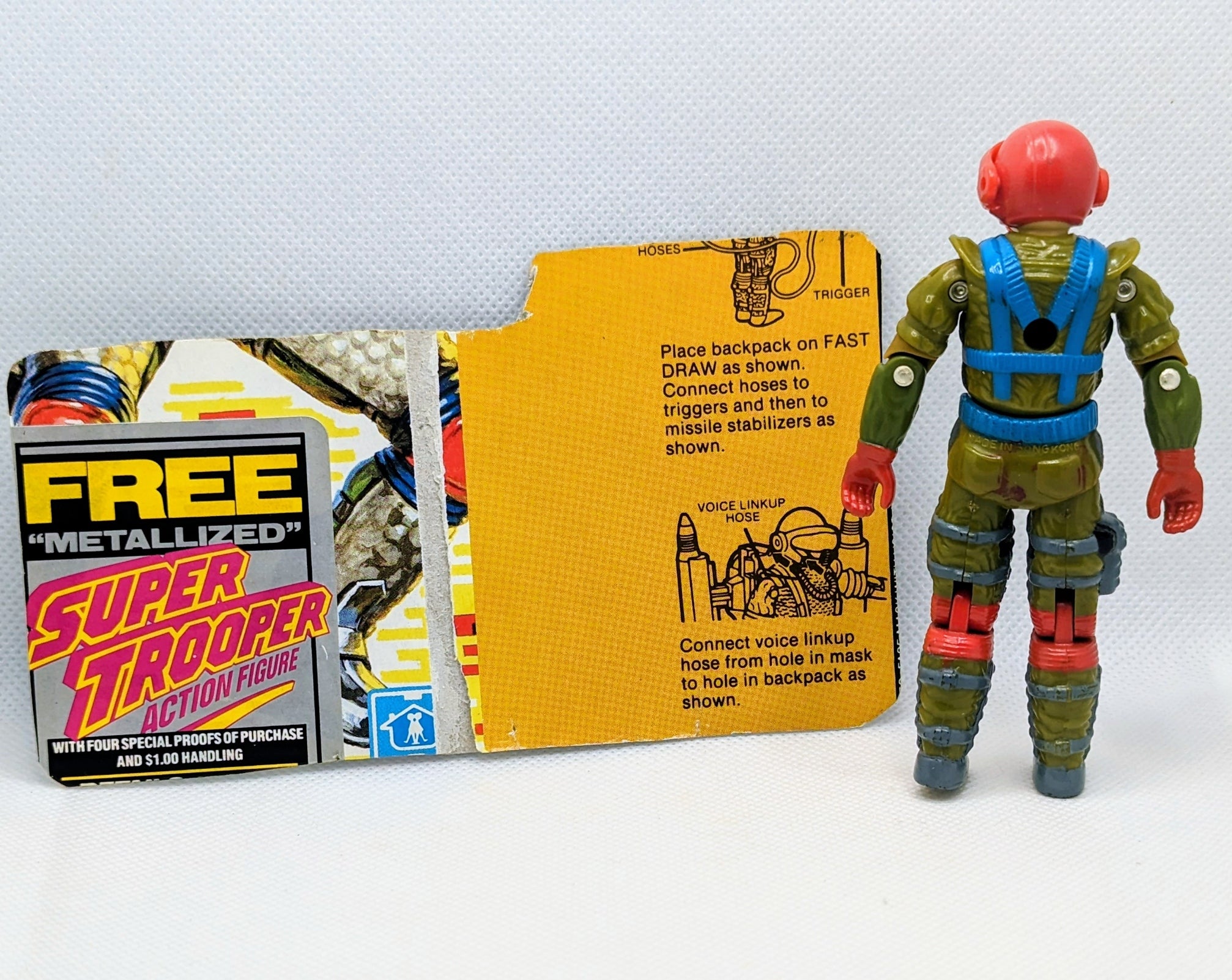 1987 Hasbro G.I. Joe Fast Draw v1 Vintage Action Figure image 2