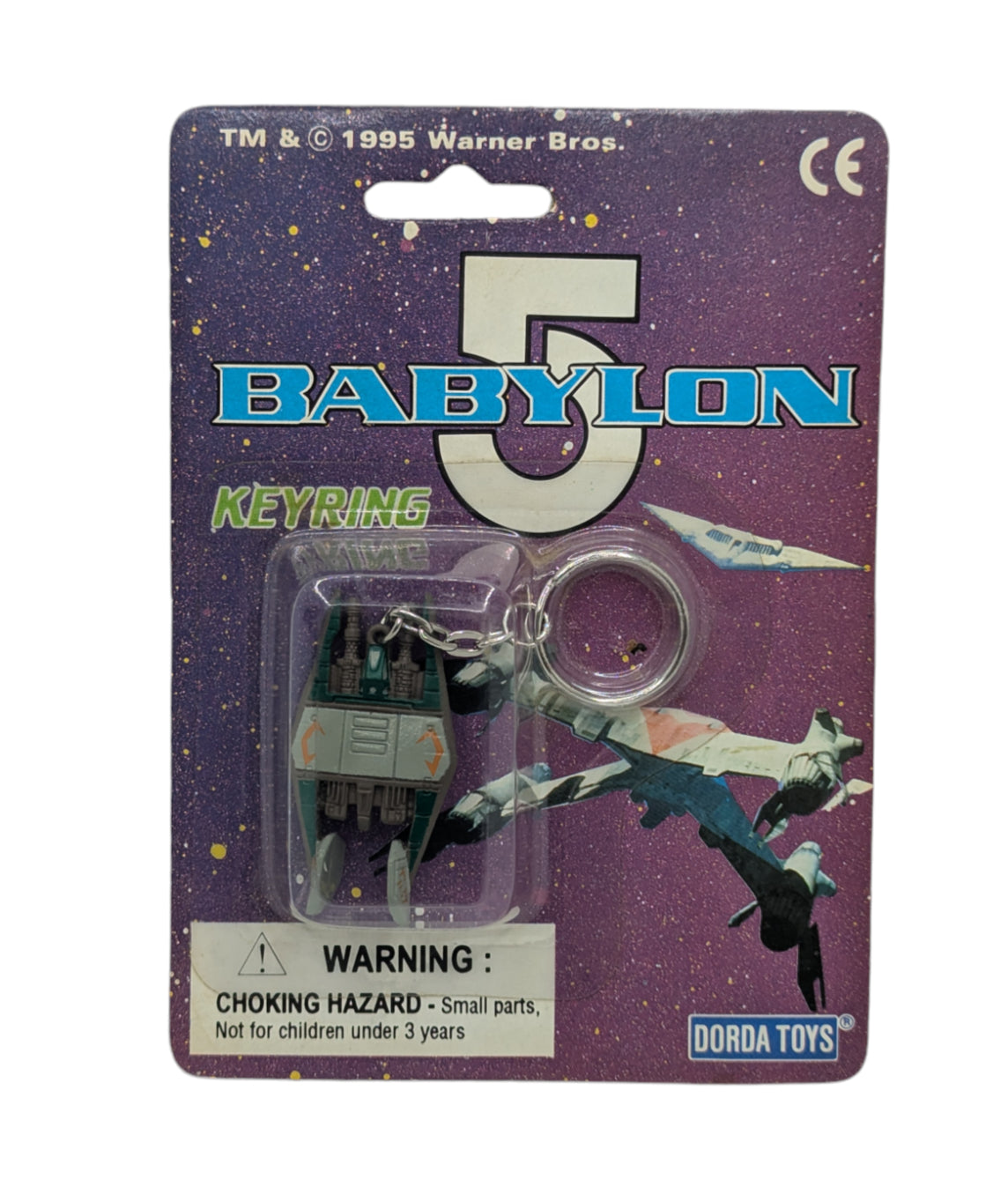 1995 Dorda Toys Babylon 5 Napn Fighter Keyring Keychain Model 2128
