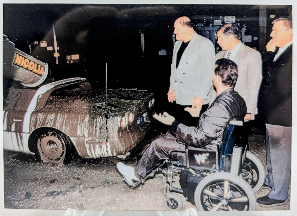 1999 WWF SmackDown! Chromium Vince McMahon Austin Fills Vince's Car With Cement