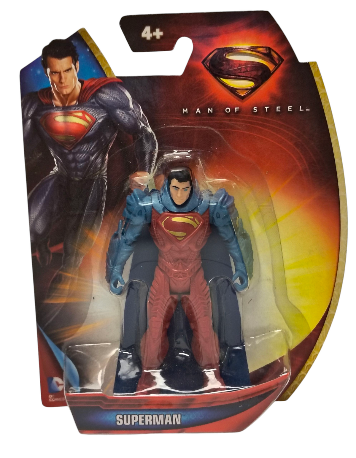 2013 Mattel DC Comics Man Of Steel Armor Suit Superman 3.75" Figure Y9217