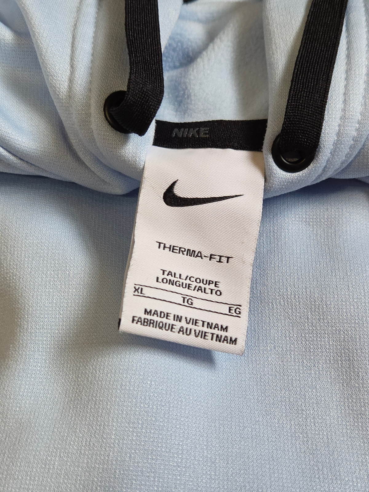 Nike Therma-Fit Swoosh Training Pullover Hoodie Ice Blue Mens X-Large image 3