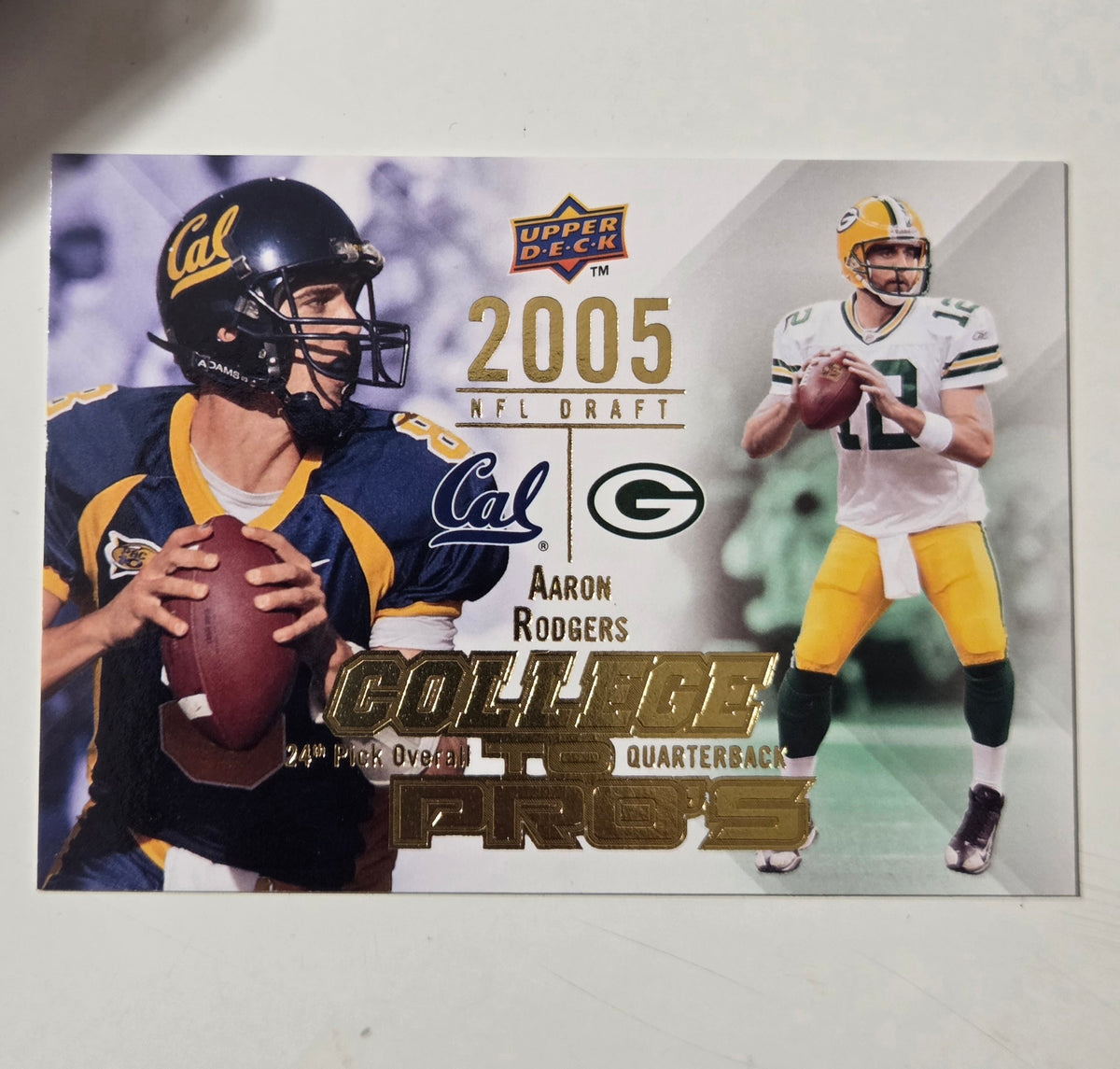 2009 Upper Deck Aaron Rodgers College to Pros Rookie Exclusives #CTP-AR