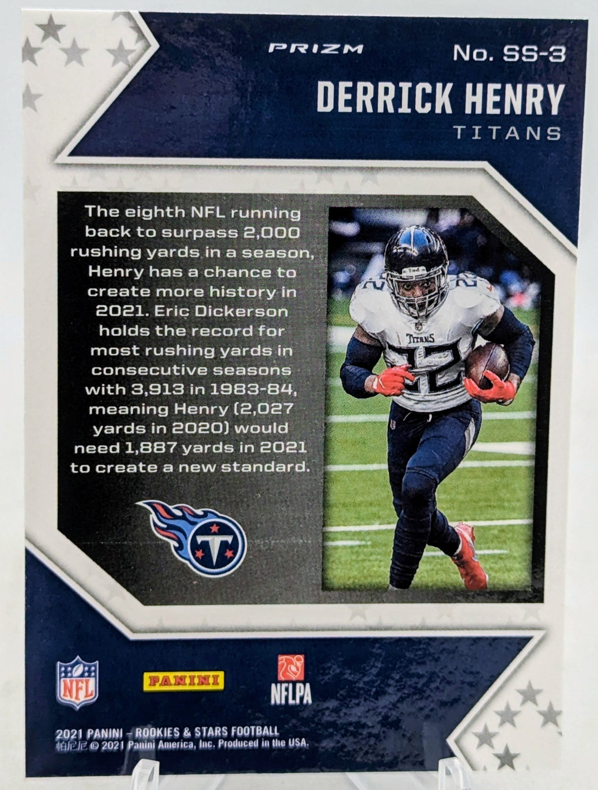 2021 Panini Rookies and Stars Derrick Henry Star Studded Red Plaid Titans SS-3 image 2