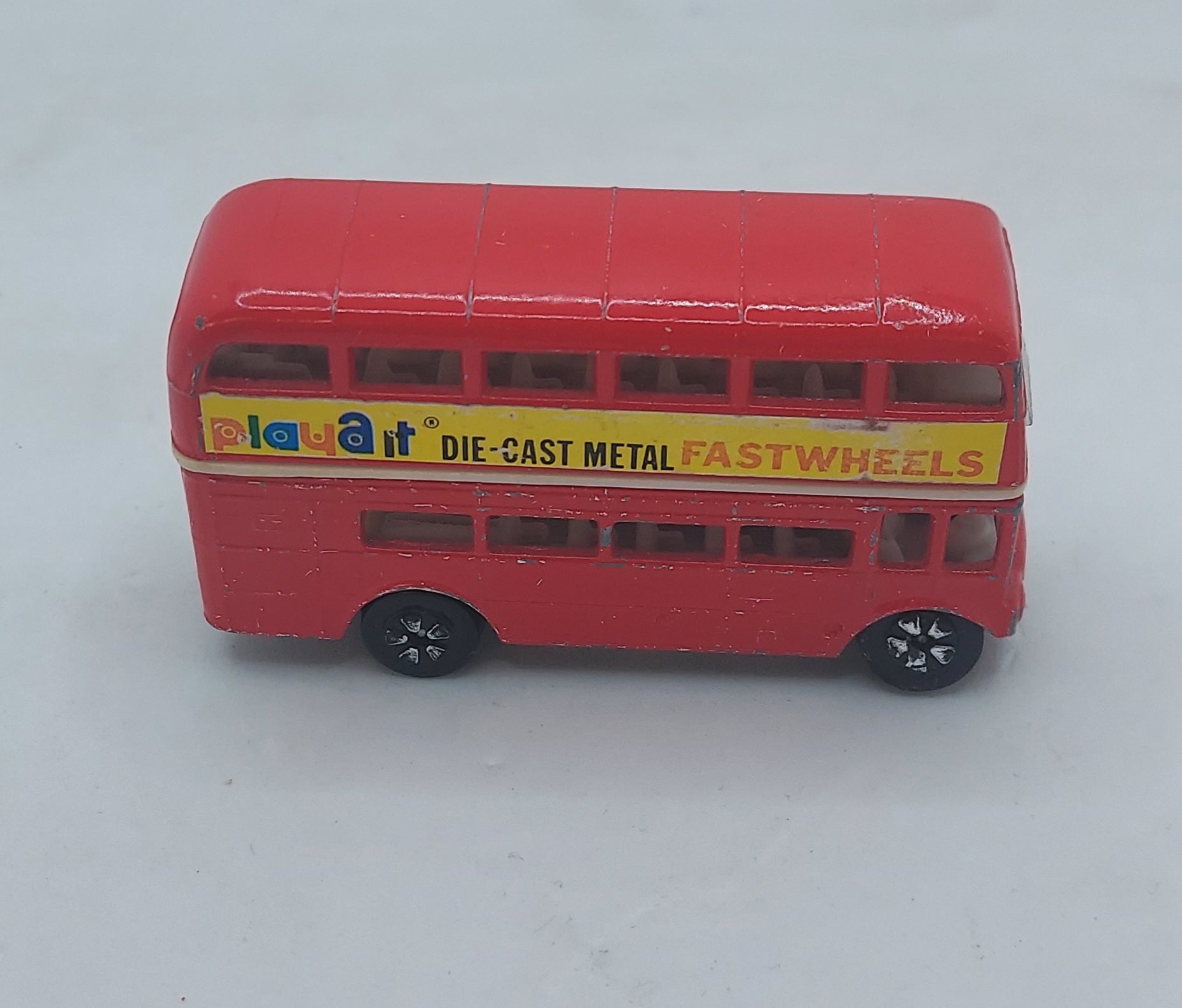 1980 Playart Peelers 7101 Double Decker Bus Red Hong Kong image 2