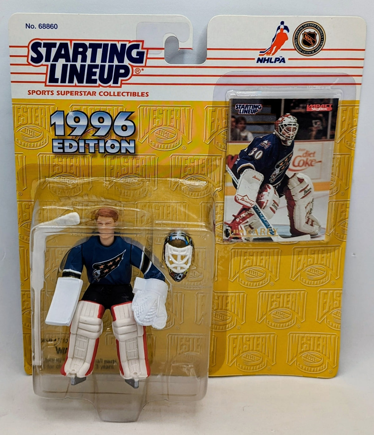 1996 Kenner Starting Lineup Jim Carey Washington Capitals Hockey Figure