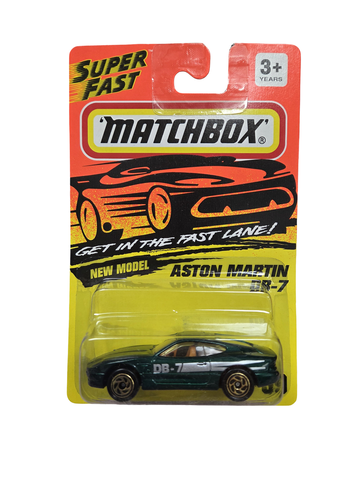 1993 Matchbox Super Fast New Model Aston Martin DB-7 #59 Green 1:64 Diecast
