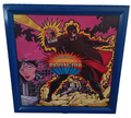 Vintage Metal Comic Card Protector Tin Metal Storage Superhero Rick Stasi Art
