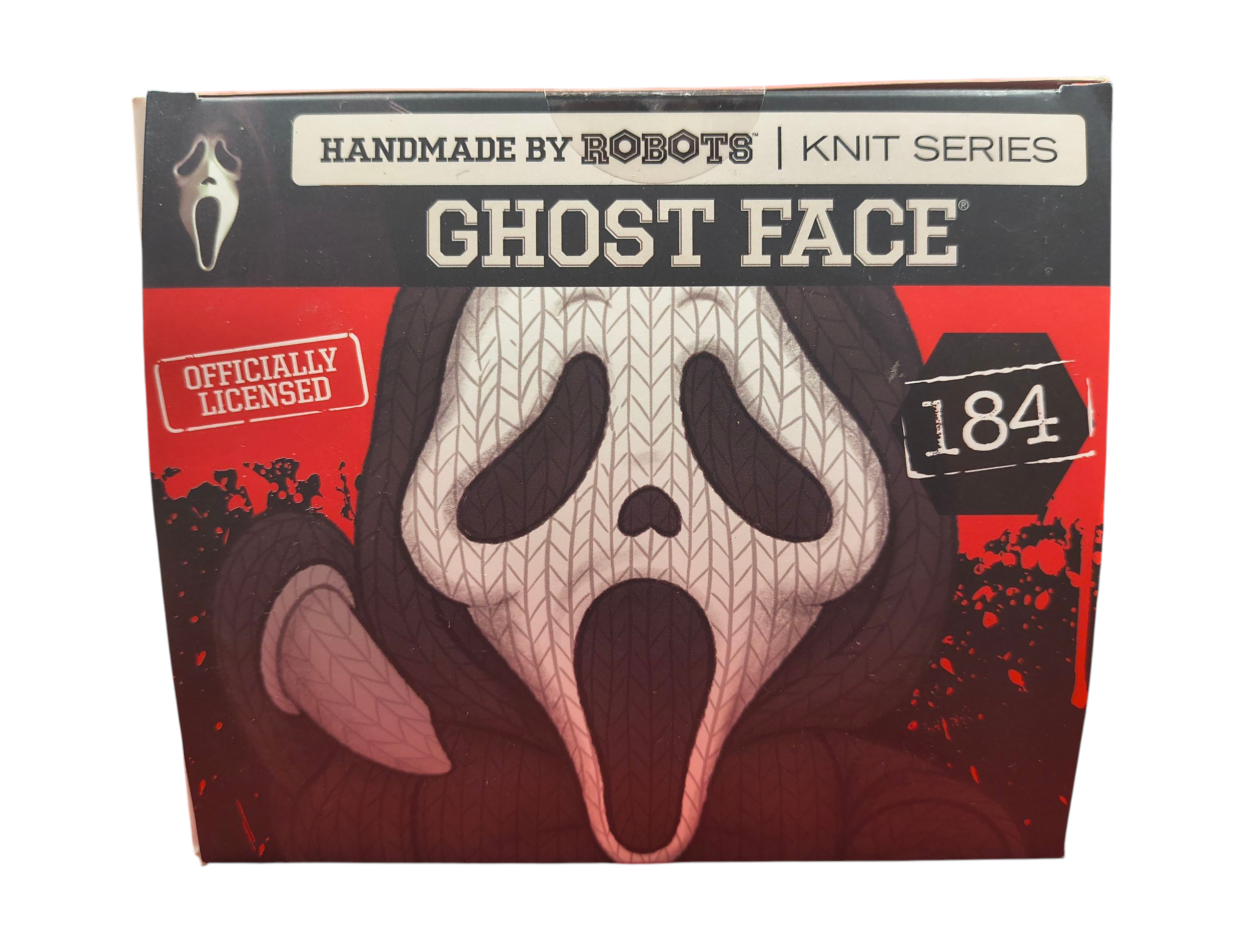 Handmade By Robots Knit Series Scream #184 Ghost Face Collectible Vinyl Figure image 5
