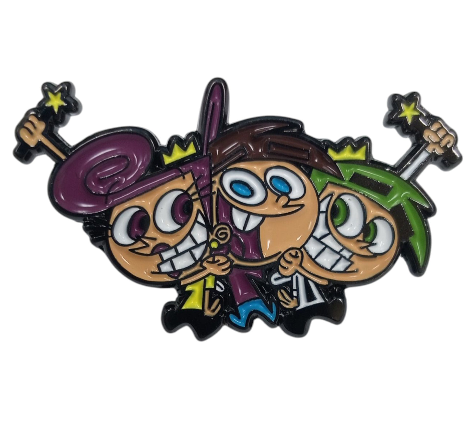 Nickelodeon The Fairly OddParents Wander, Timmy & Cosmo Character Enamel Pin