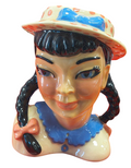 1950 Ceramic Arts Studio Becky Head Vase Flower Vase 5.5"