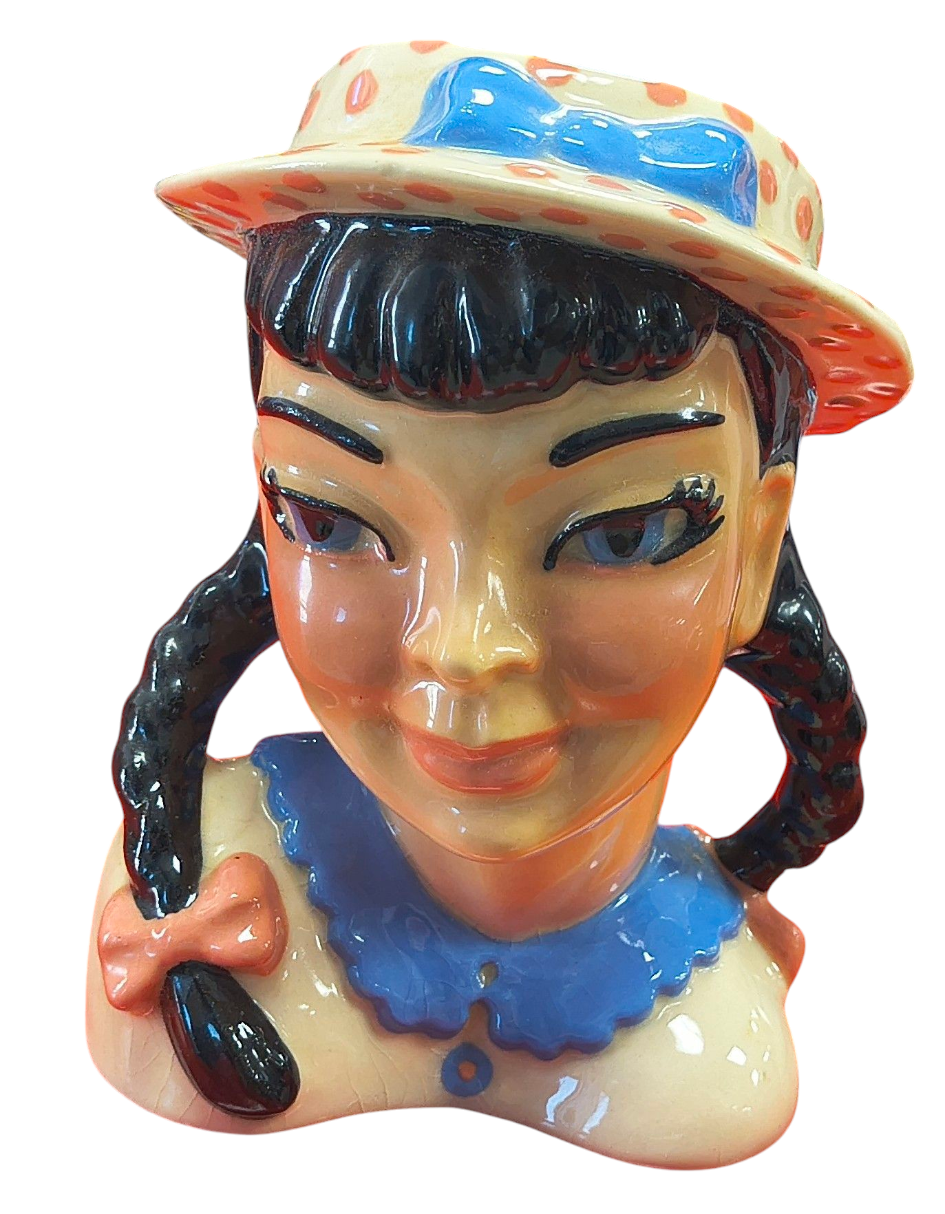 1950 Ceramic Arts Studio Becky Head Vase Flower Vase 5.5"