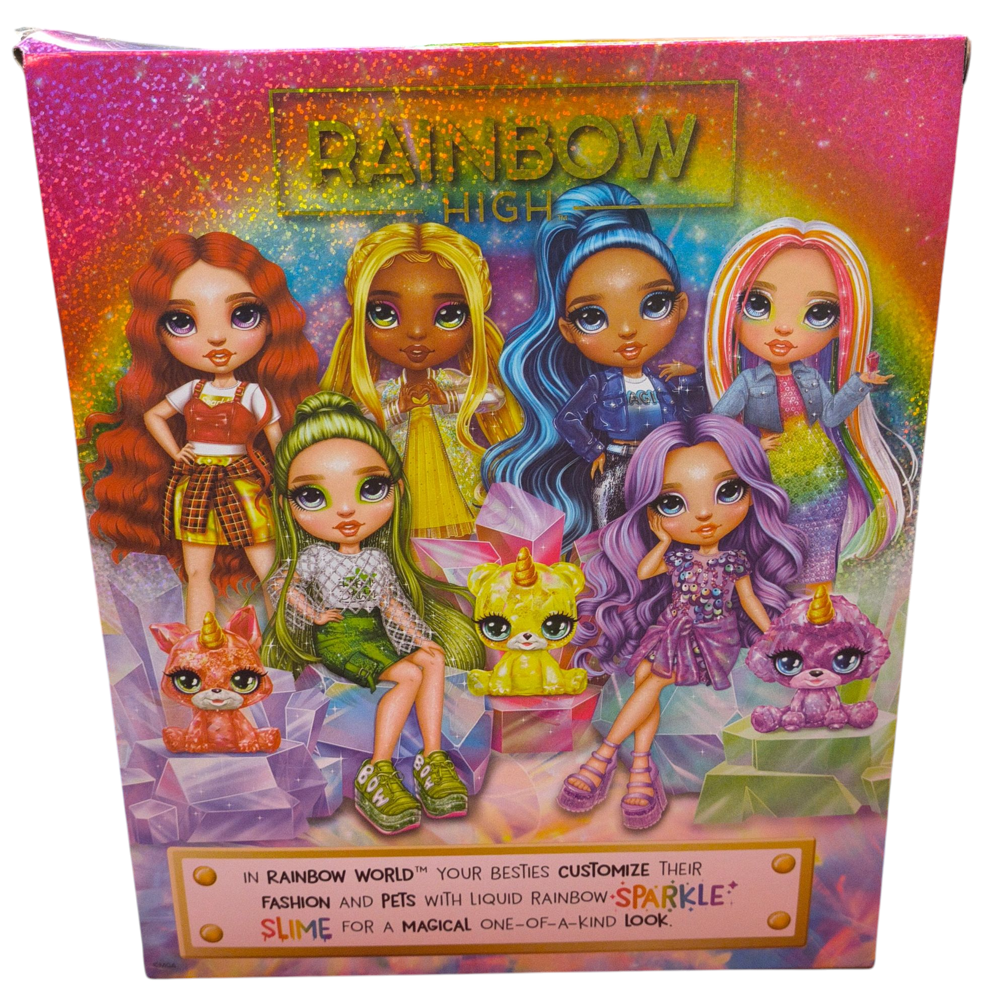 Rainbow High Violet Willow with Slime Kit & Pet 11” Shimmer Doll image 2