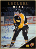 1995 Signature Rookies Draft Day #25 Mike Leclerc Mighty Ducks Auto /4500