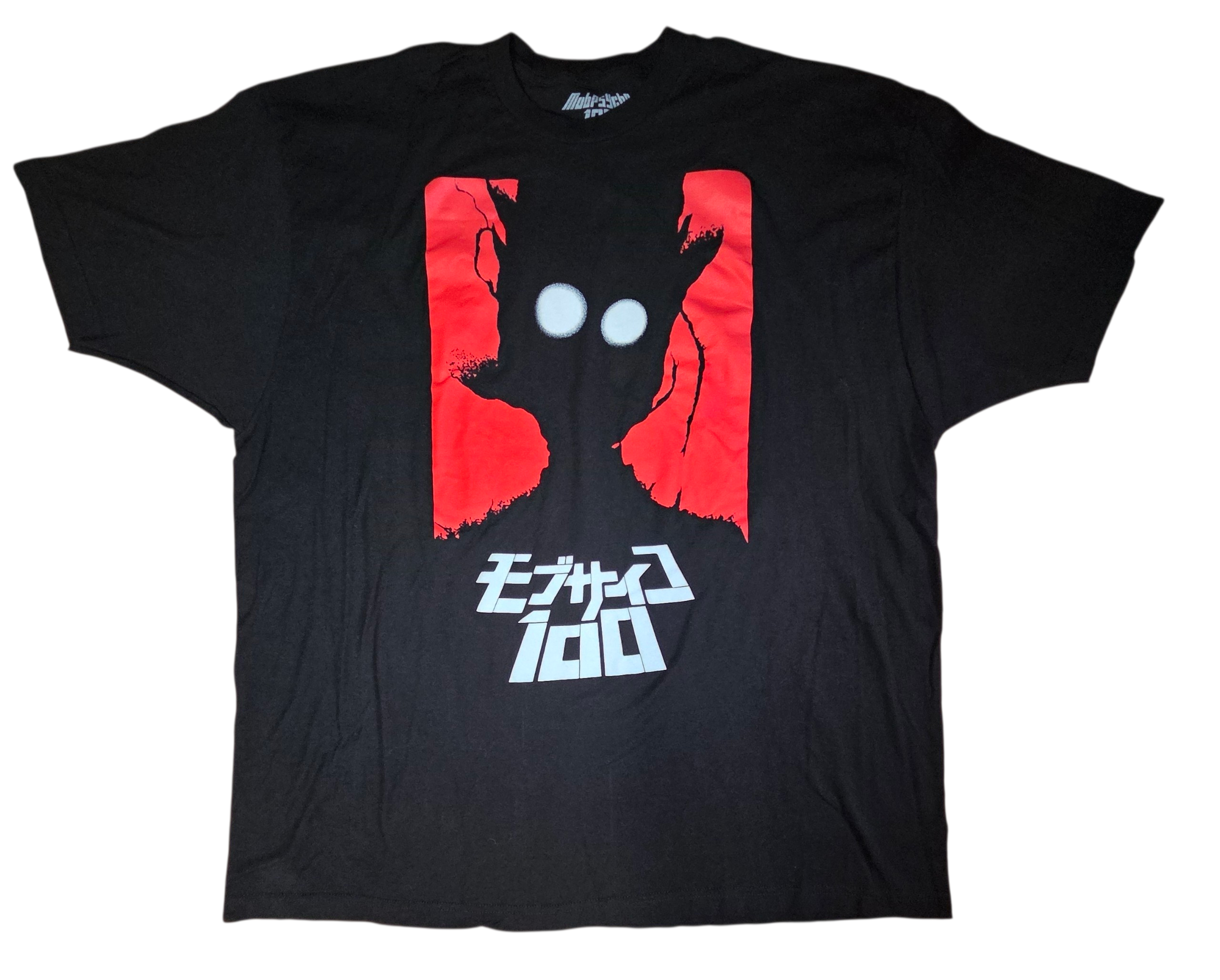 2017 Mob Psycho 100 Crunchyroll Anime Graphic Black T-Shirt 3XL Shigeo Kageyama
