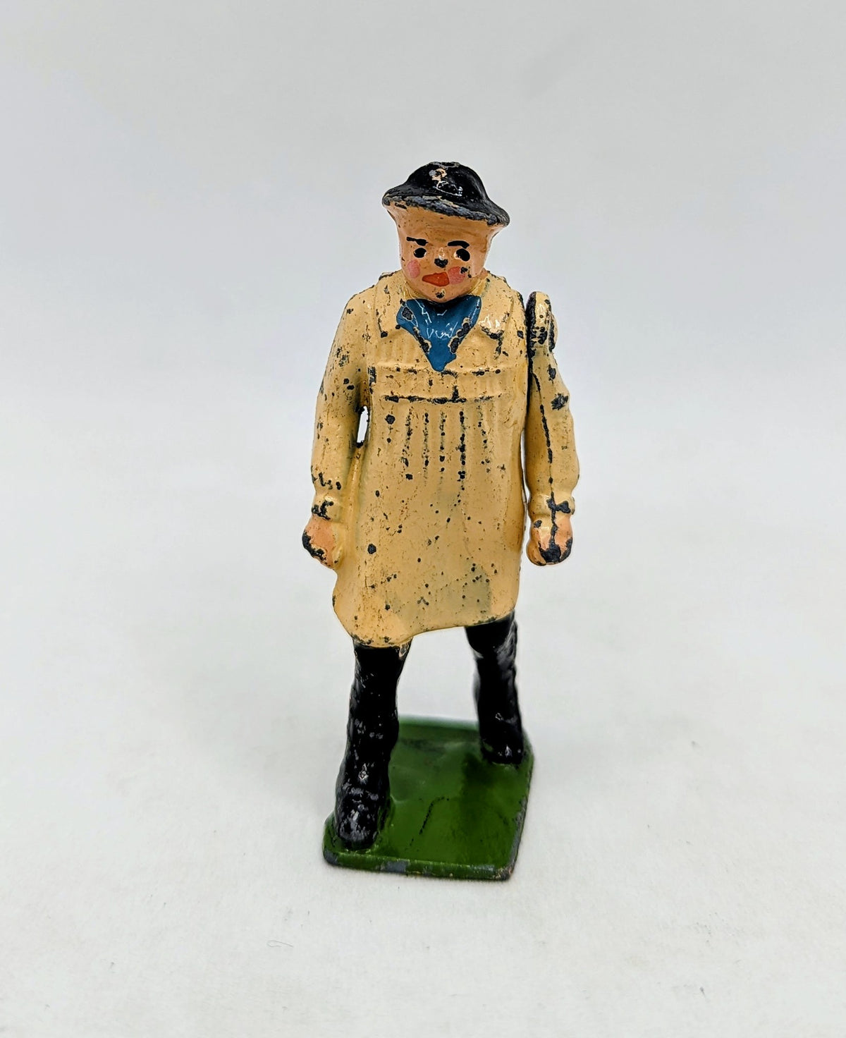 Vintage Britains Lead Farm Figure Carter With Whip #505 Moveable Arm