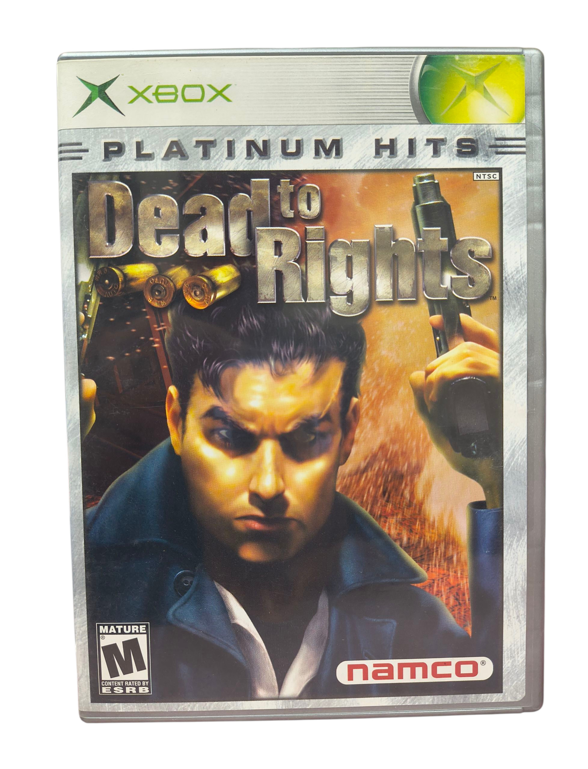 2002 Namco Microsoft Xbox Dead to Rights Xbox Platinum Hits Complete CIB