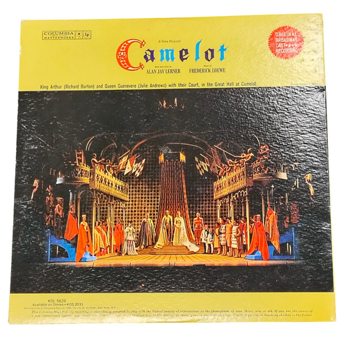 1960 Columbia Camelot Richard Burton Julie Andrews KOL 5620 Vinyl Record LP image 2