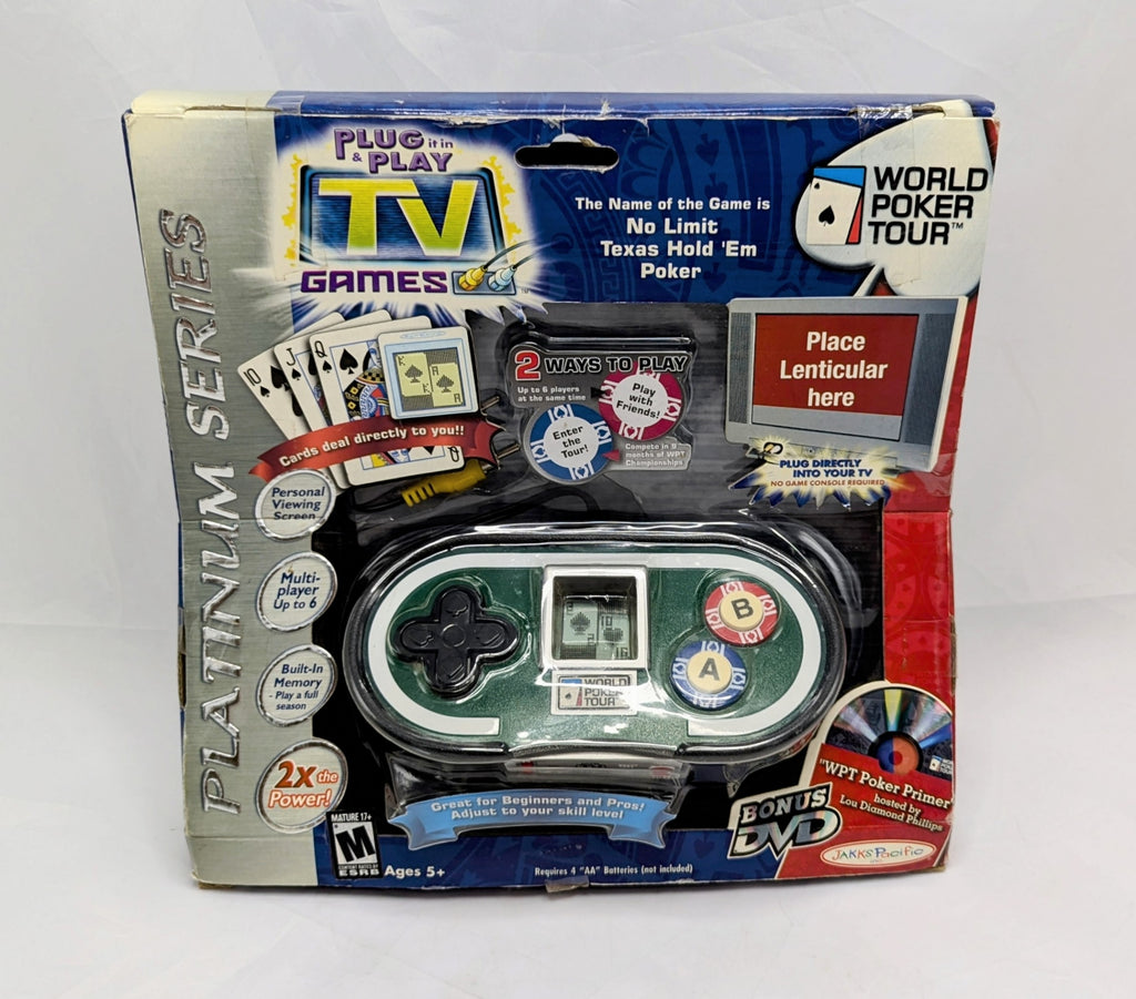 2004 Jakks Pacific Platinum Series Plug N Play World Poker Tour